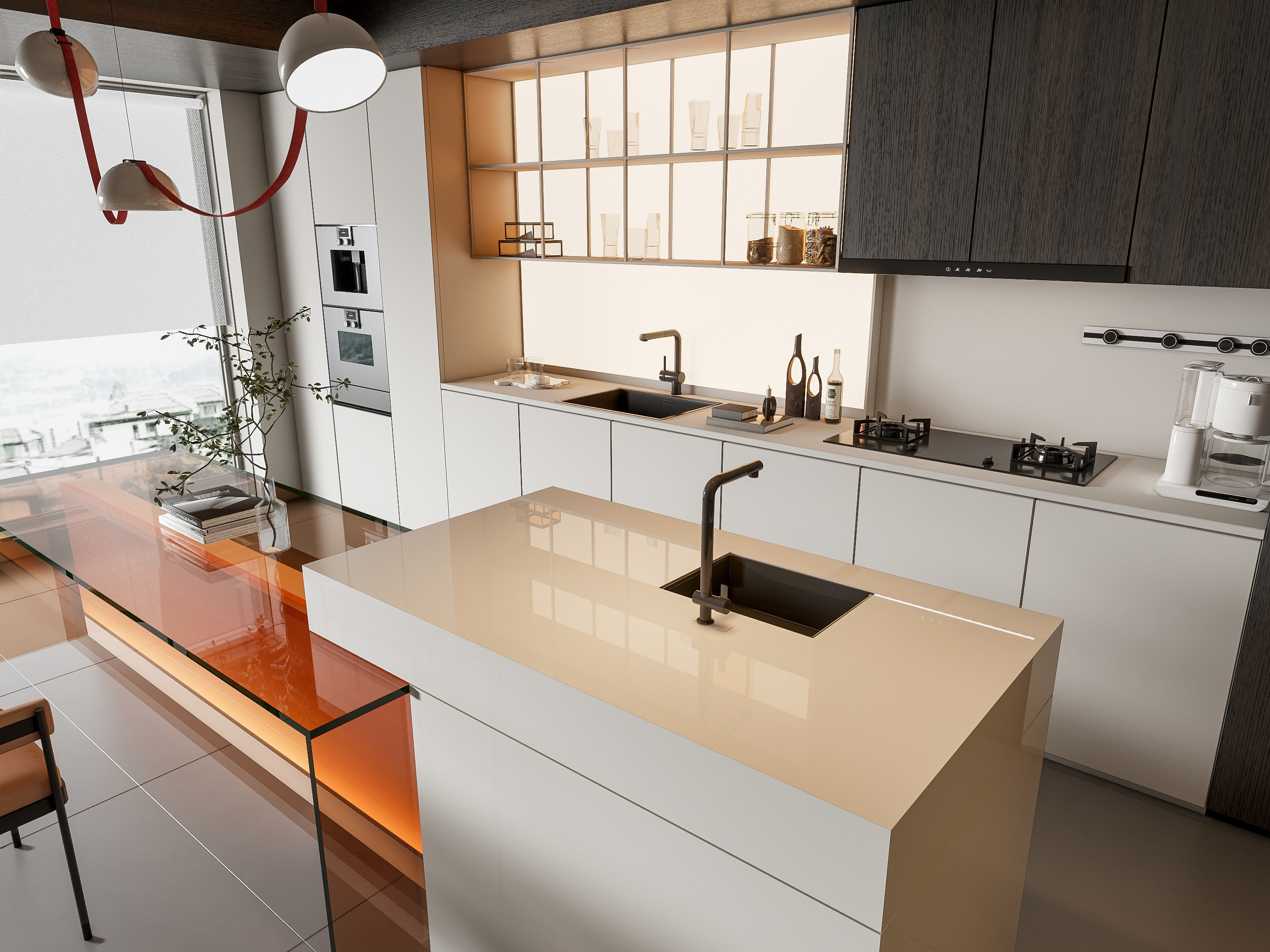 Kitchen Modern interior 91 3D model_3