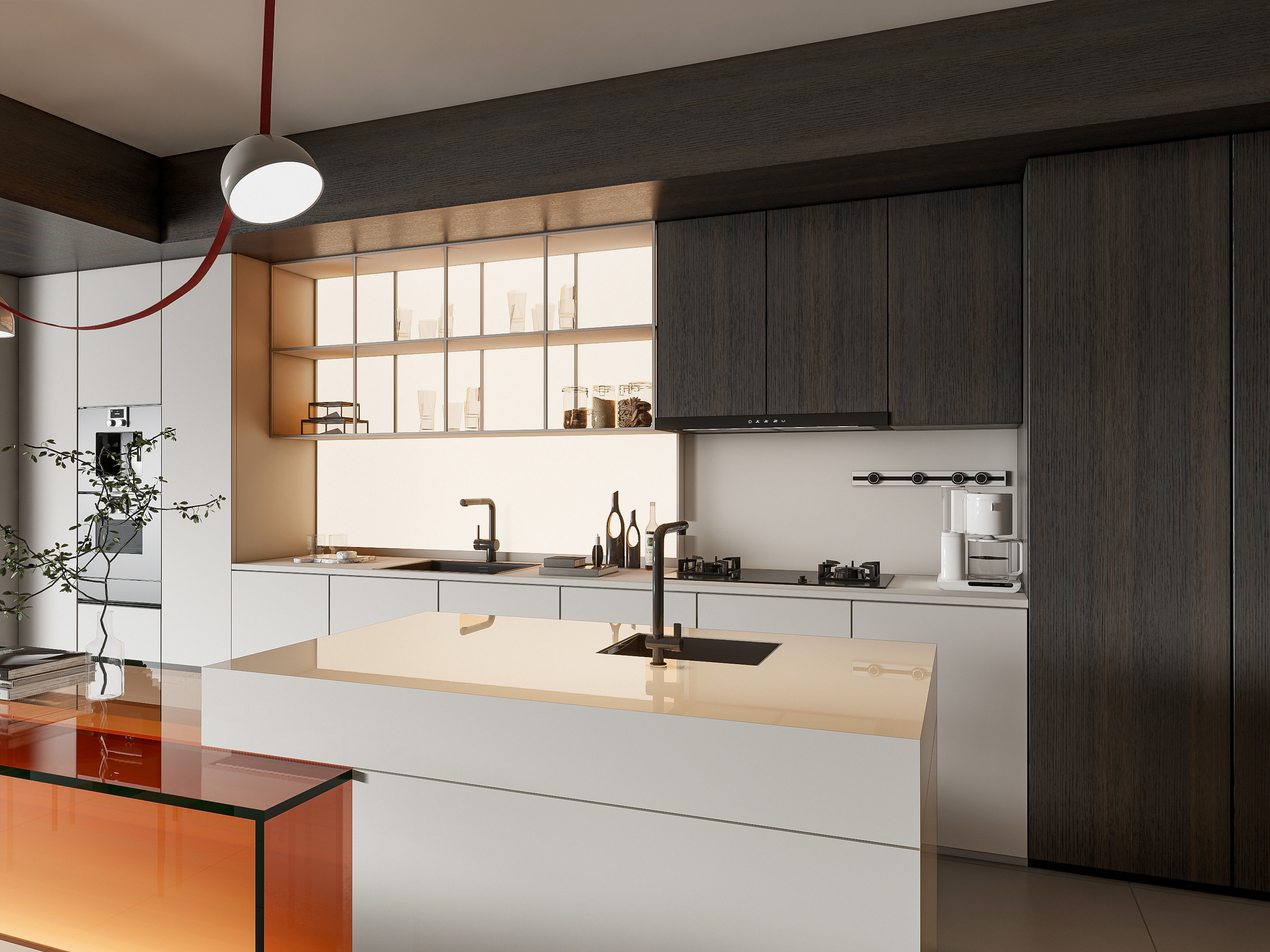 Kitchen Modern interior 91 3D model_4