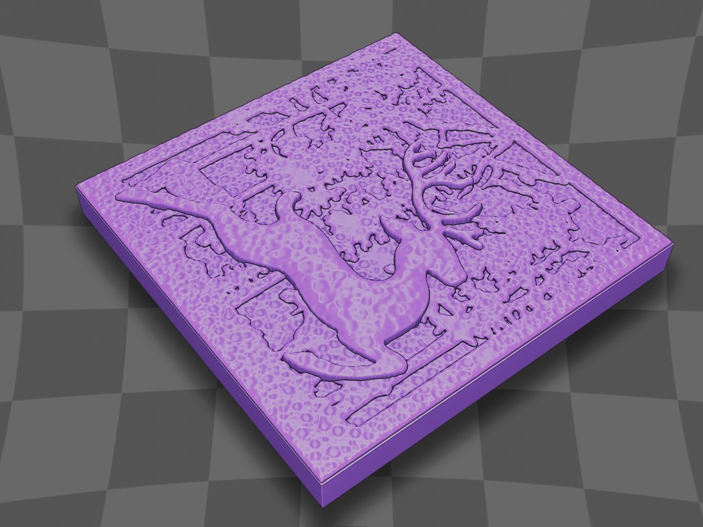 Deer live in the forest 3D print model_5