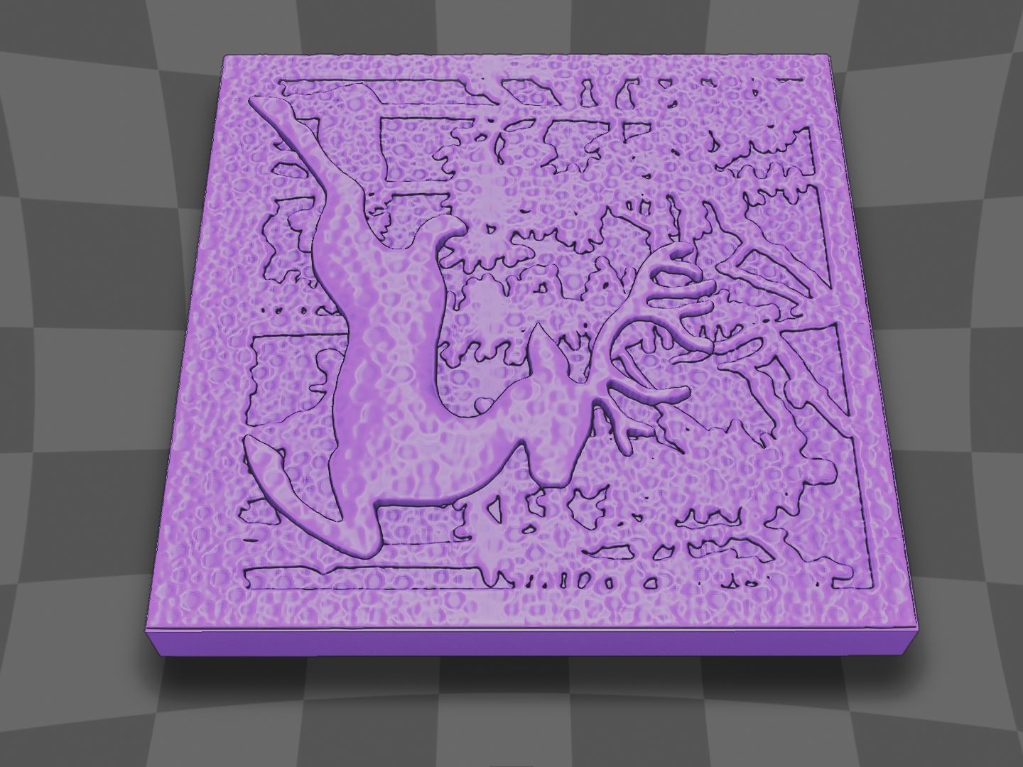 Deer live in the forest 3D print model_8