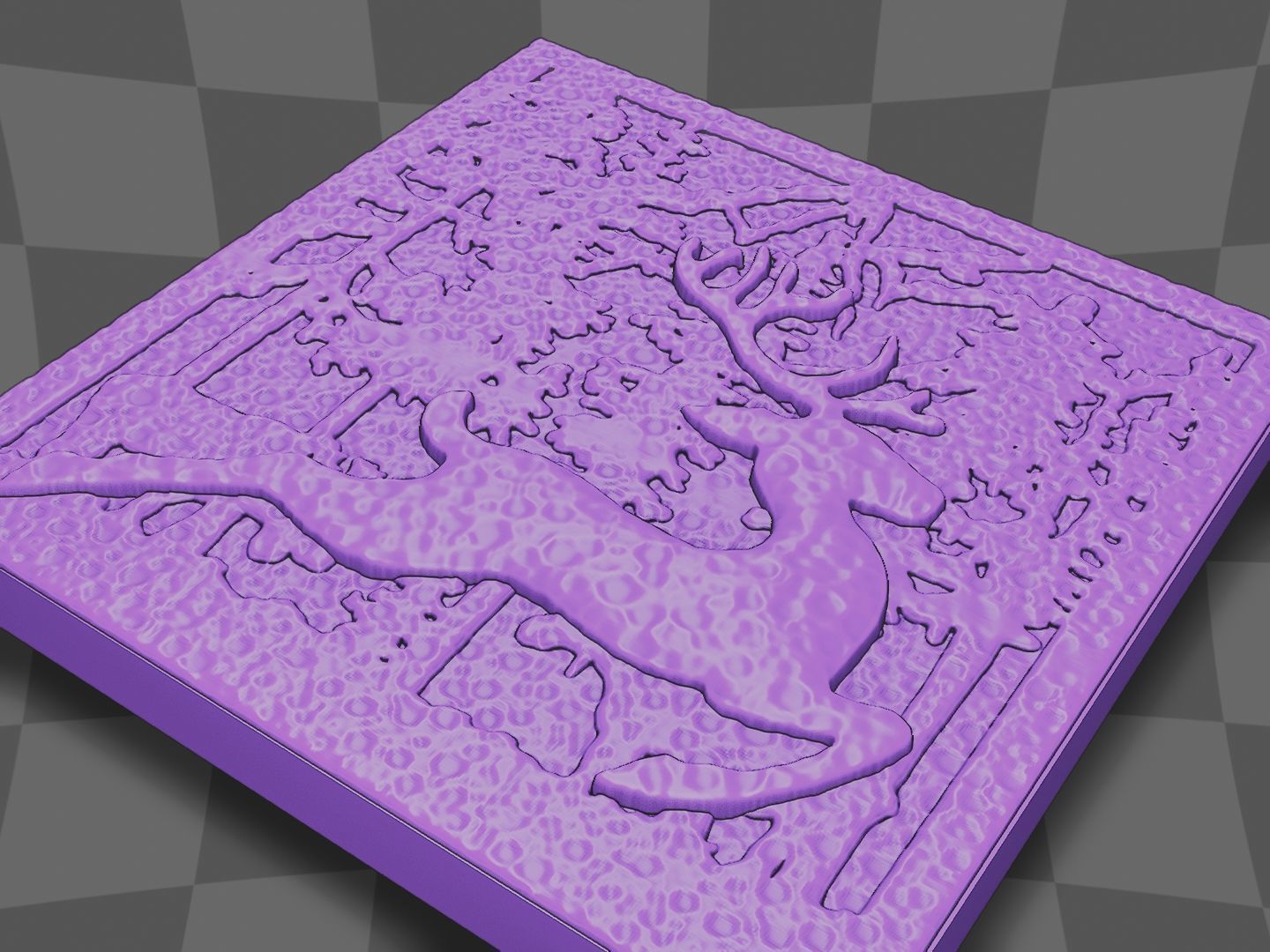 Deer live in the forest 3D print model_6