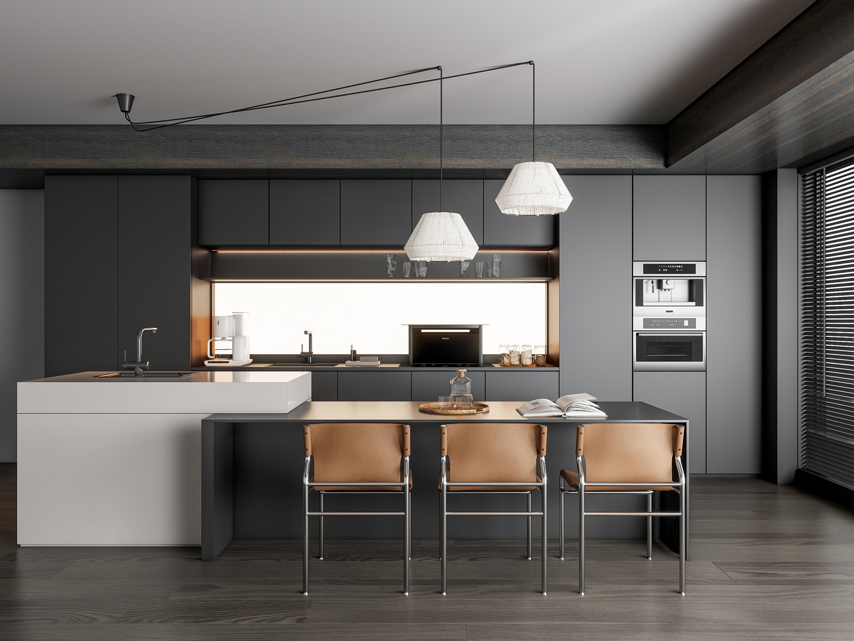 Kitchen Modern interior 92 3D model