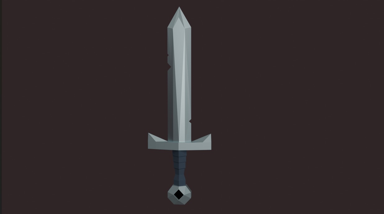 Skeleton Knight Low Poly Free 3D model_5