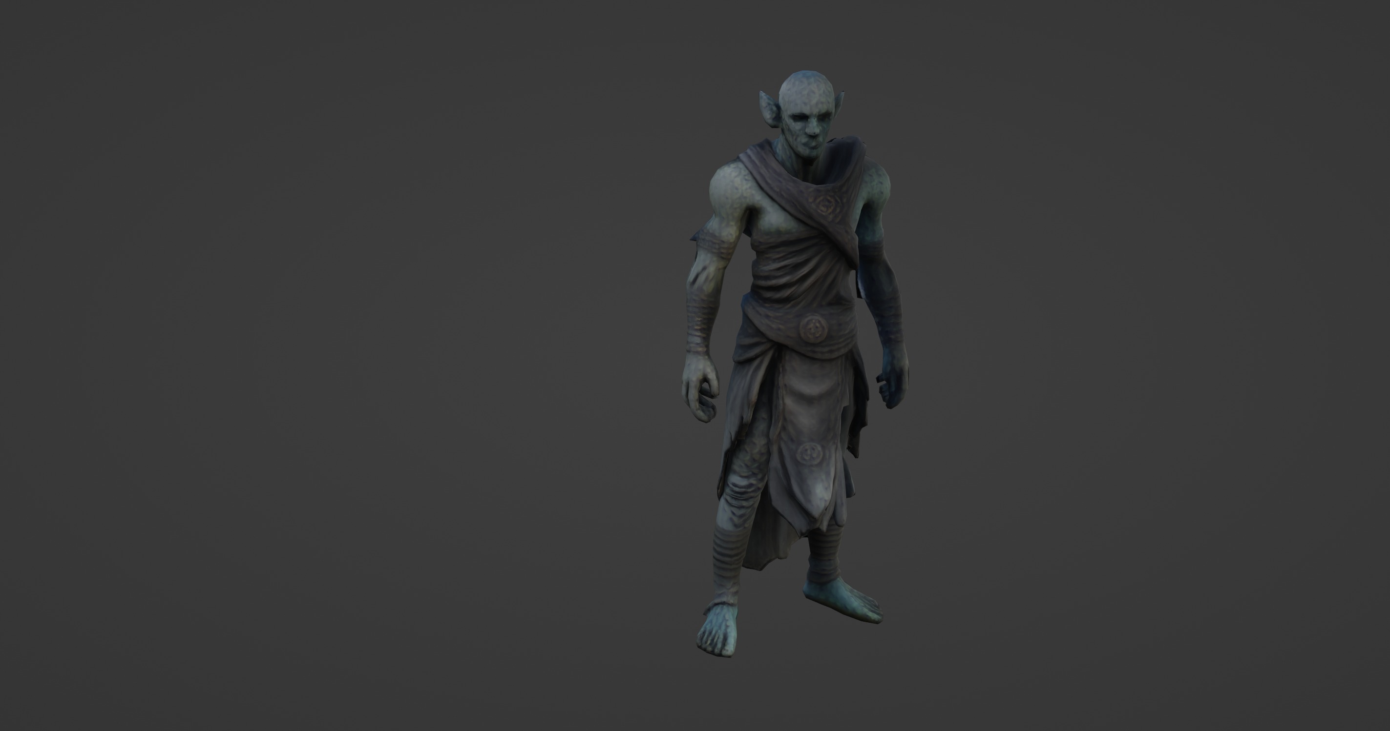 Ancient Elf Warrior 3D Model 3D model_4