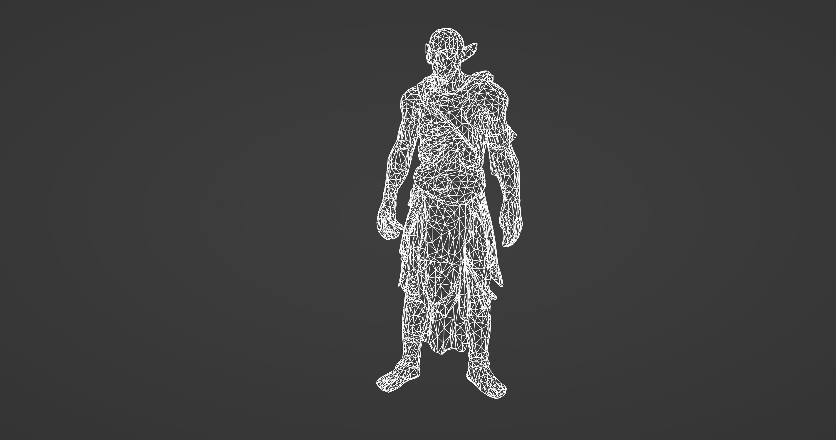 Ancient Elf Warrior 3D Model 3D model_9