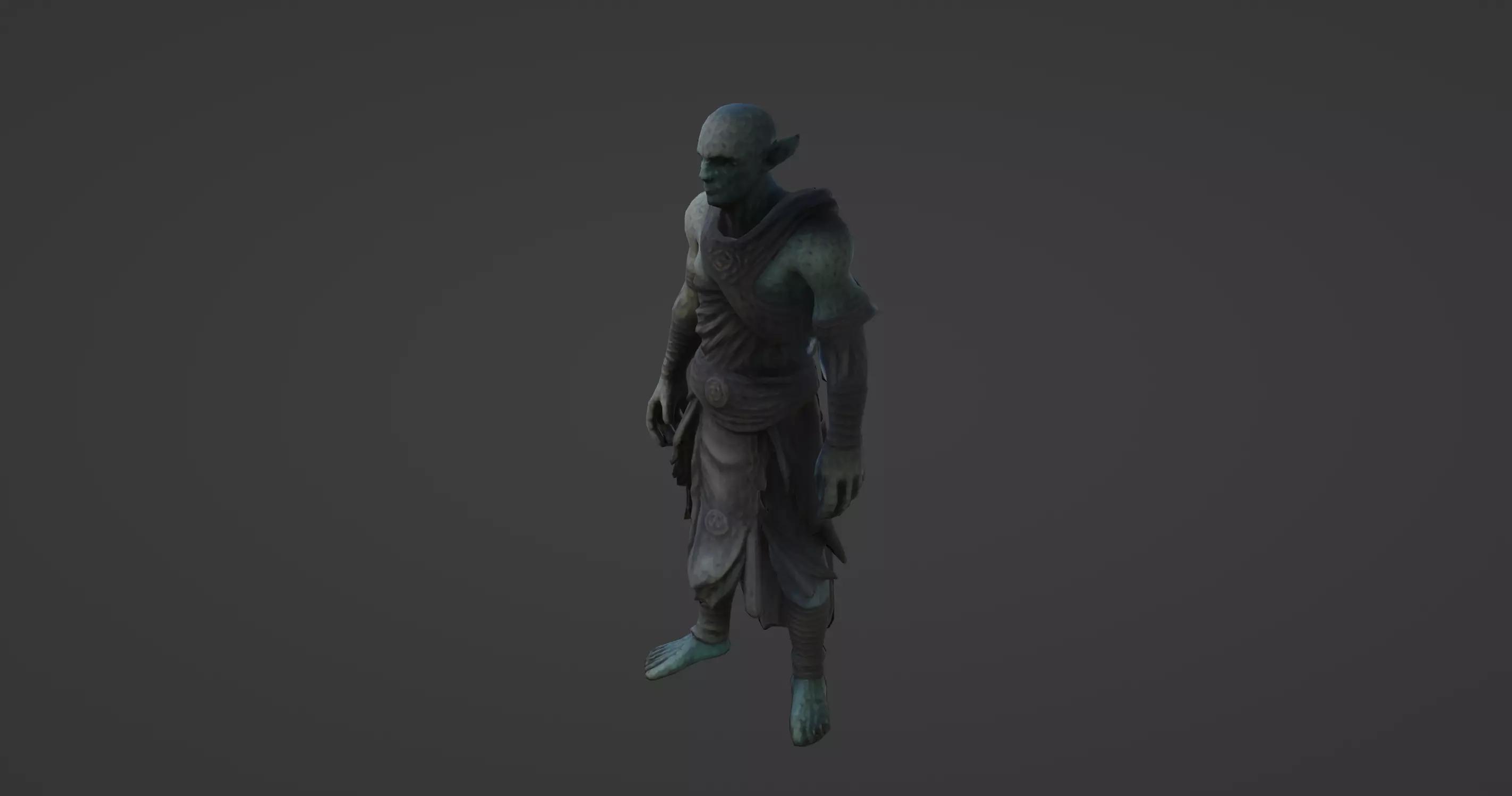 Ancient Elf Warrior 3D Model 3D model_0