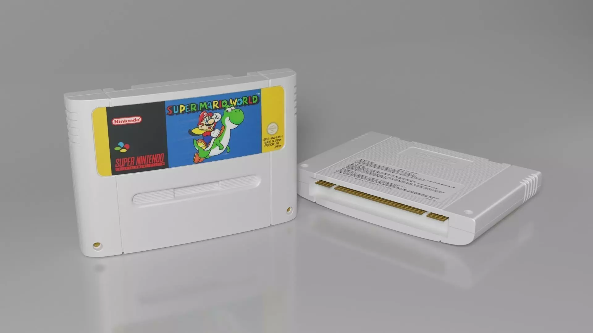 SNES Cartridge Model 3D model