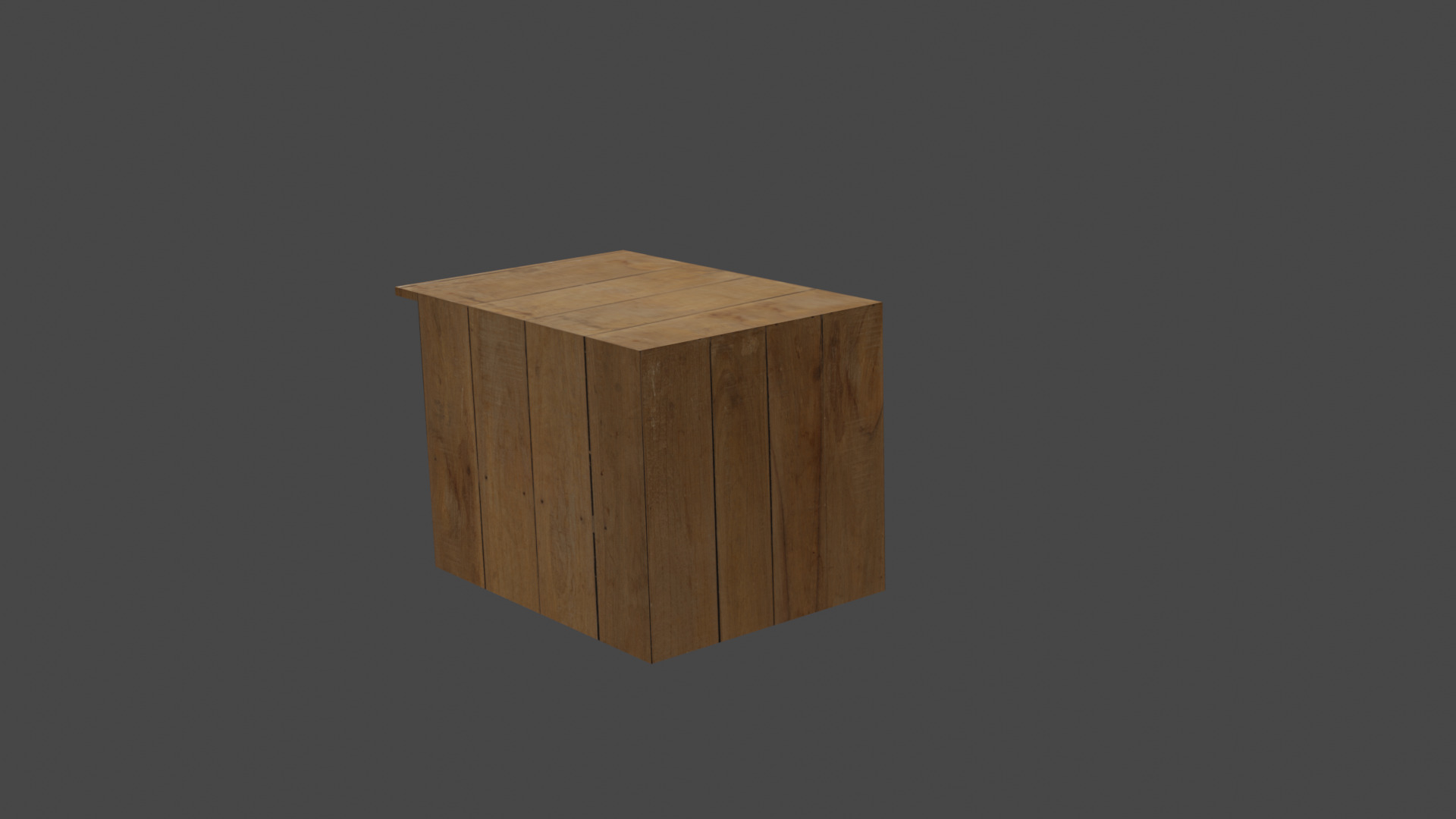 Nesting Box  Low-poly 3D model_1