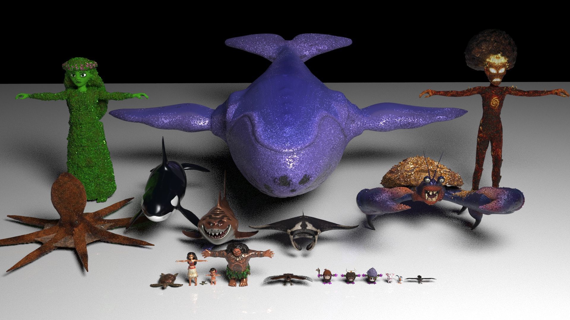 Moana Collection 20 Characters to Print 3D 3D print model_95