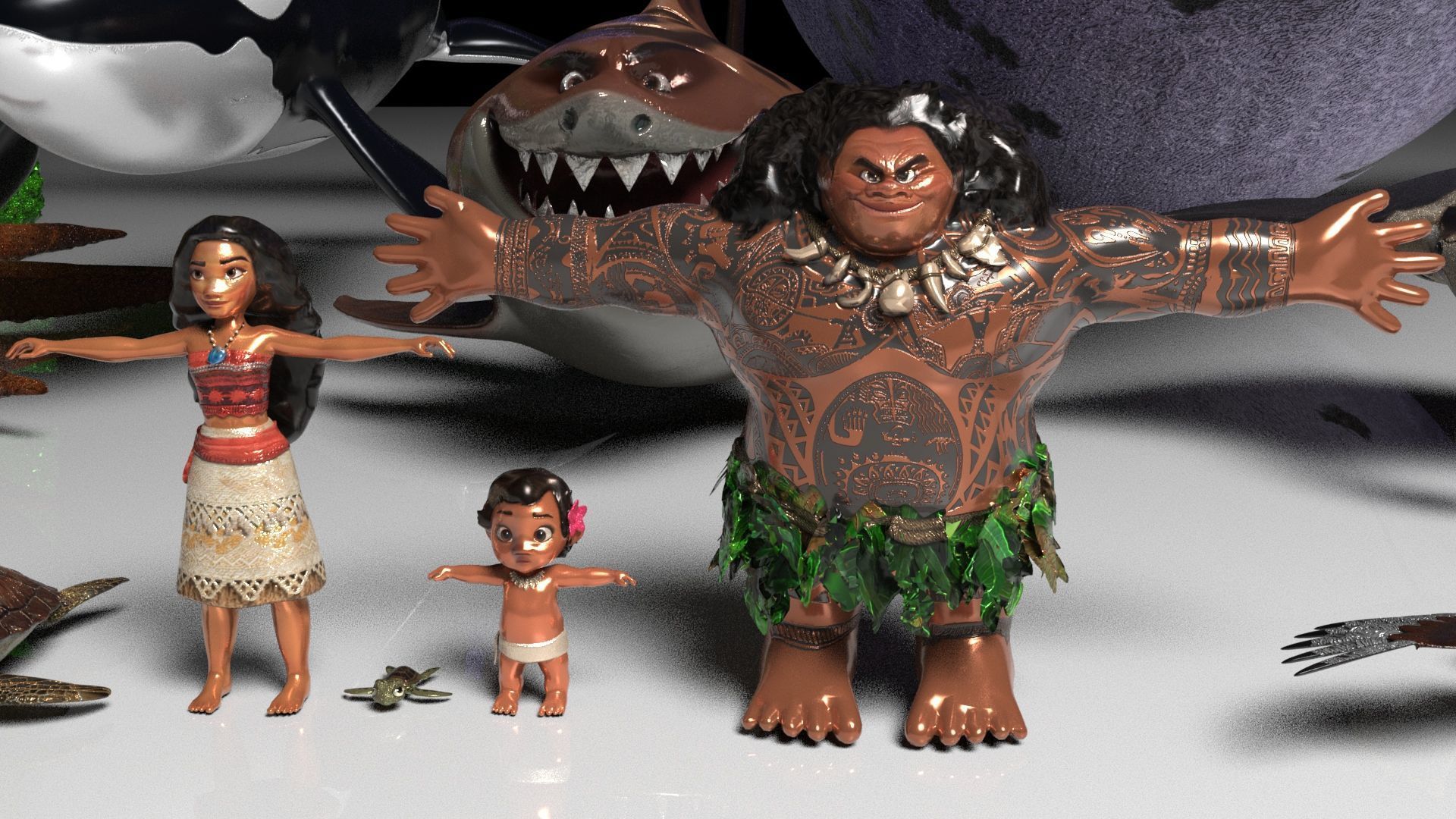 Moana Collection 20 Characters to Print 3D 3D print model_114