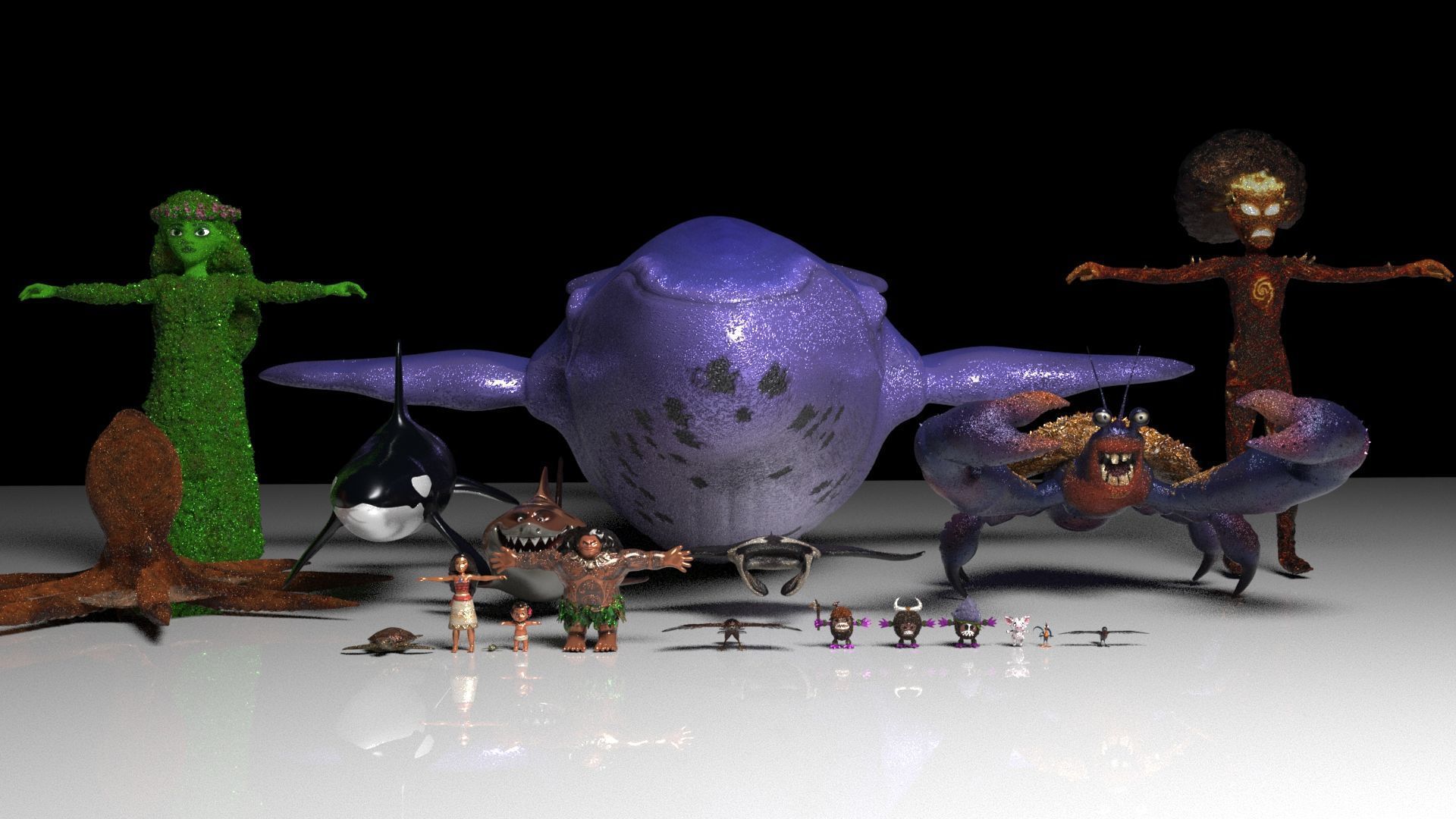 Moana Collection 20 Characters to Print 3D 3D print model_102