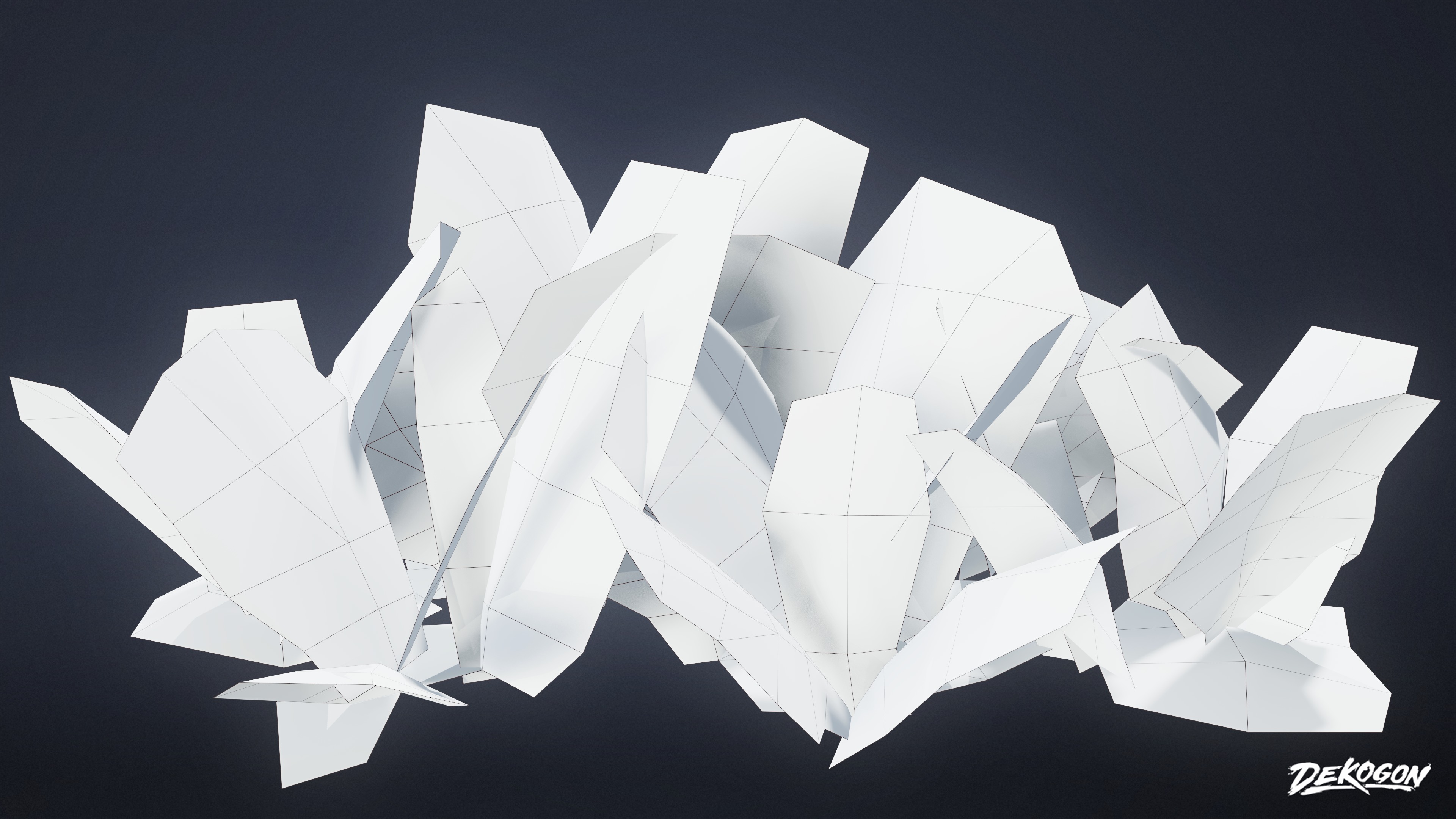 FOLIAGE - Dead Plants 01 - LOW POLY Low-poly 3D model_7