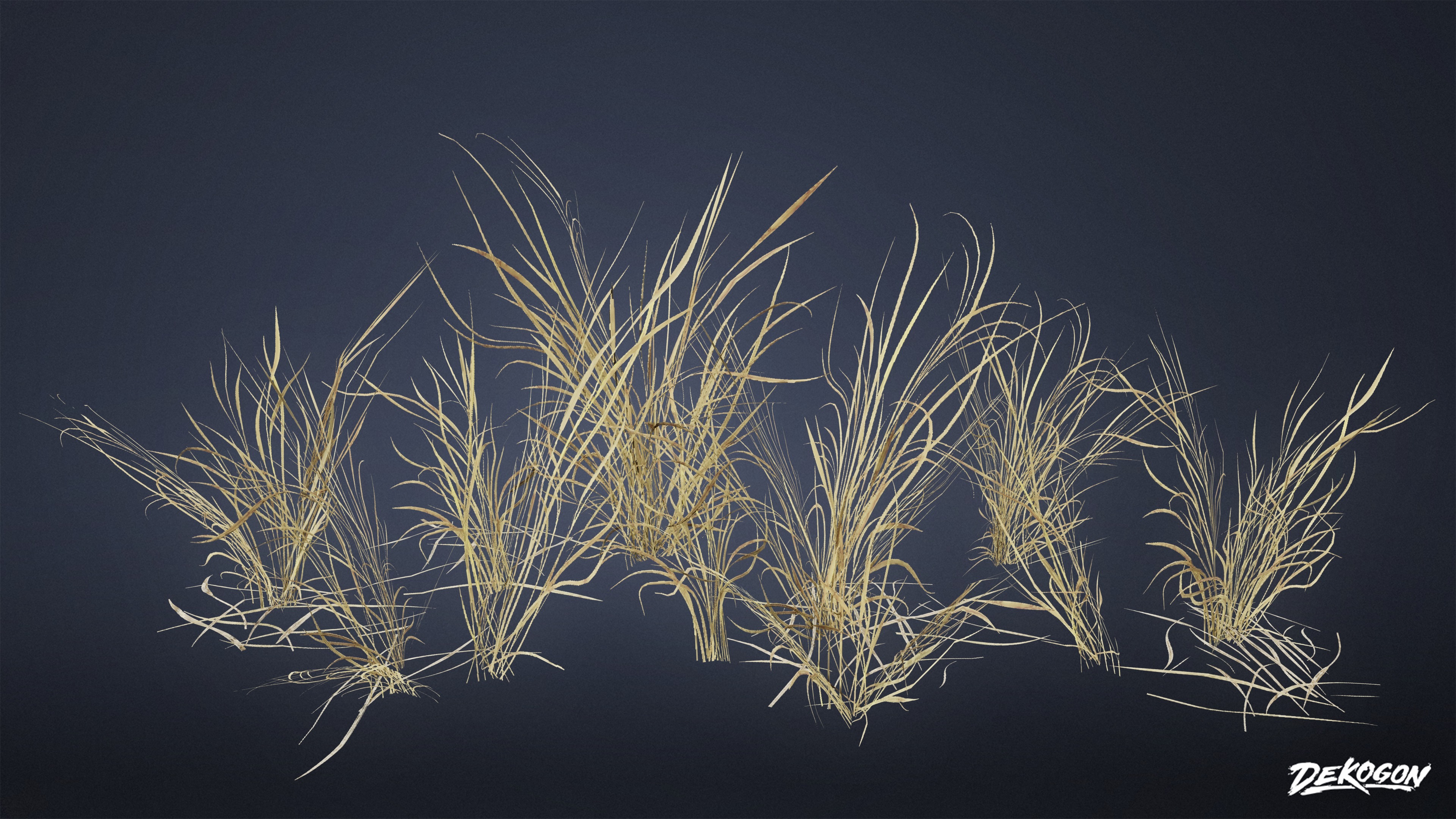 FOLIAGE - Dead Plants 01 - LOW POLY Low-poly 3D model_6