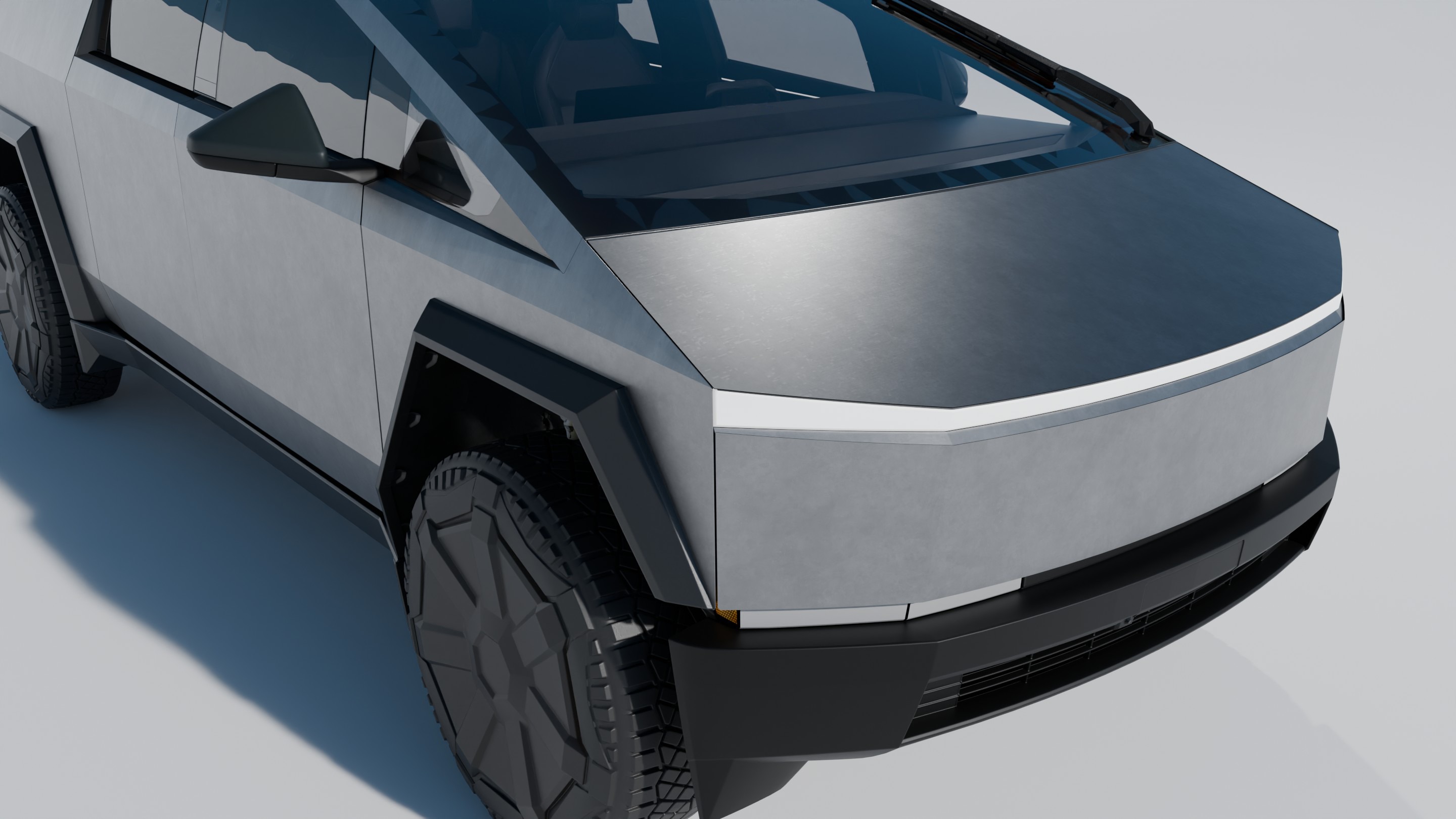 High Quality Cybertruck 3D Model 3D model_5