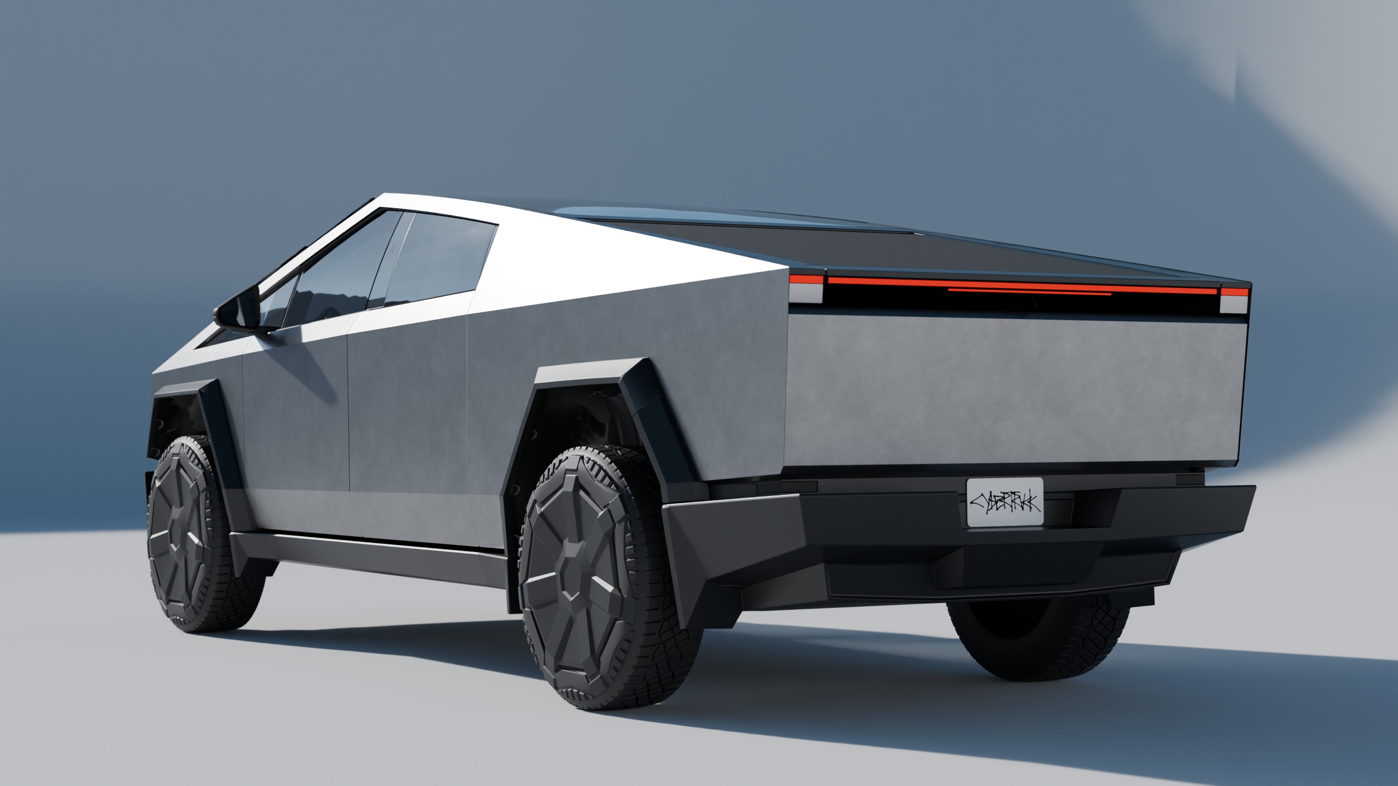 High Quality Cybertruck 3D Model 3D model_2