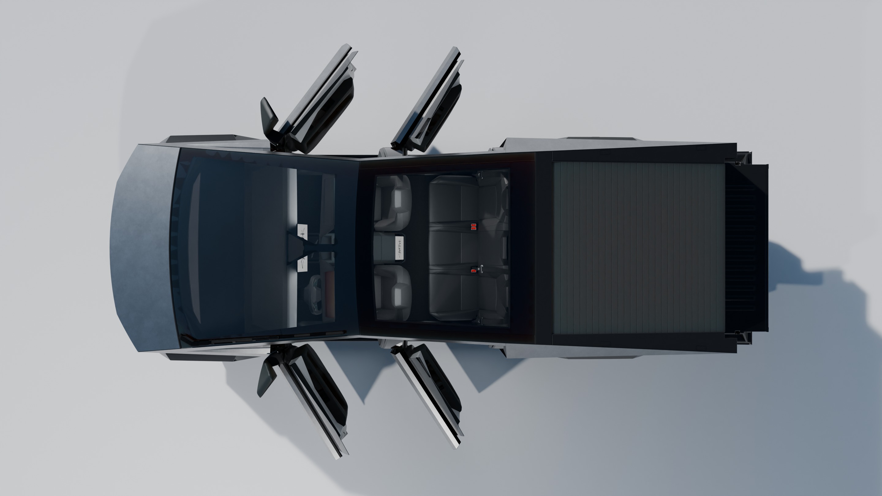 High Quality Cybertruck 3D Model 3D model_3