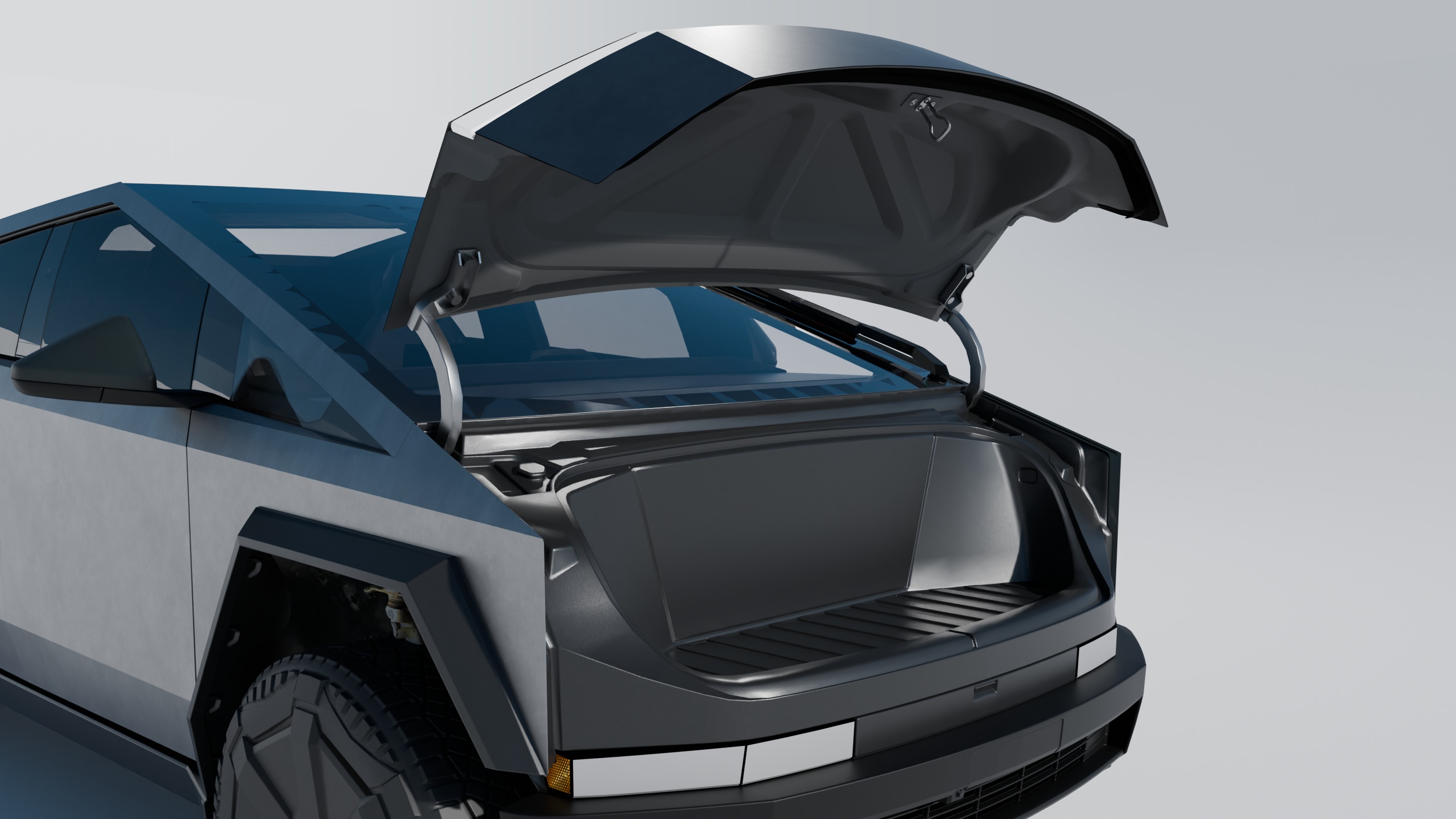 High Quality Cybertruck 3D Model 3D model_6