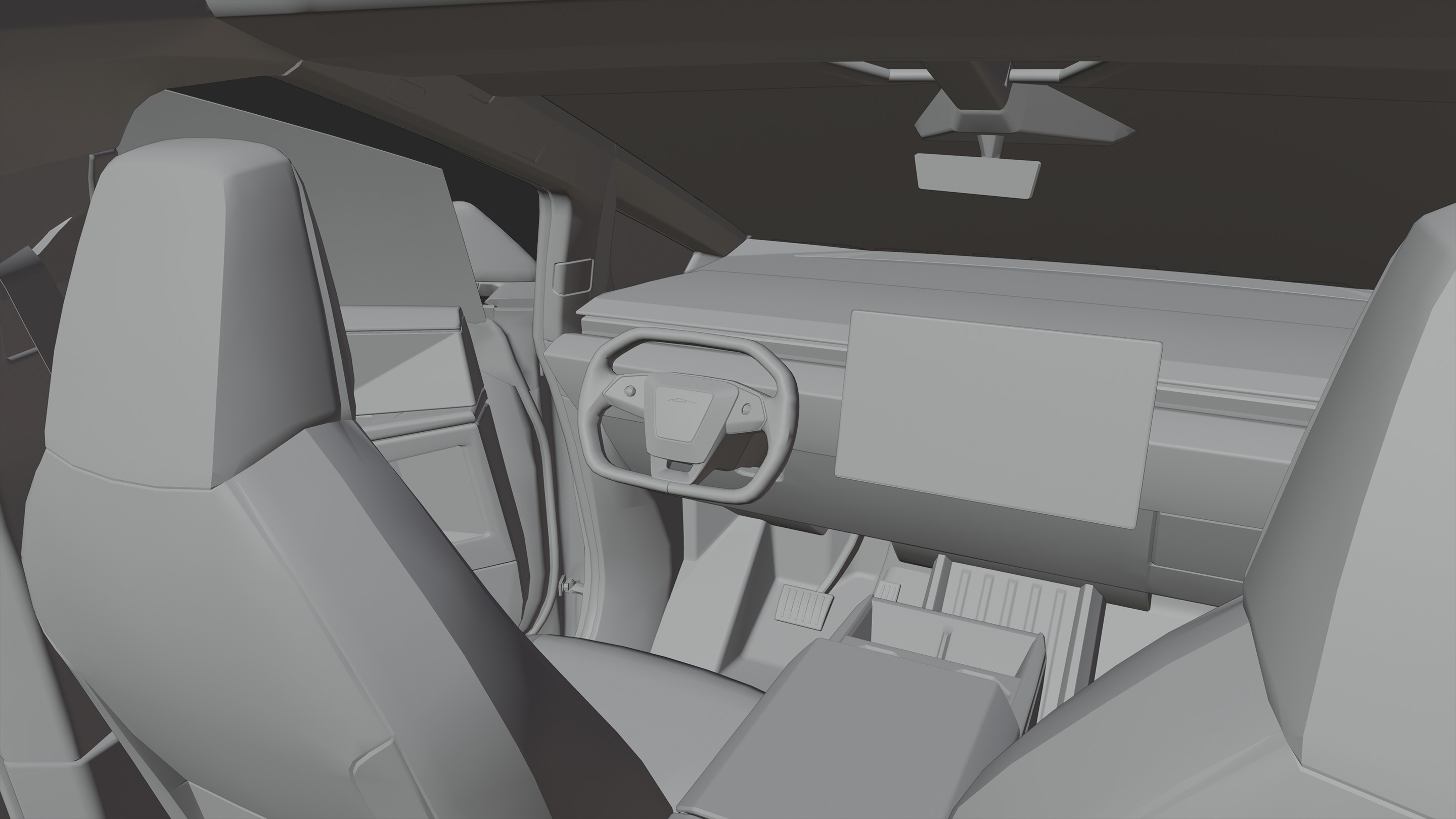 High Quality Cybertruck 3D Model 3D model_12