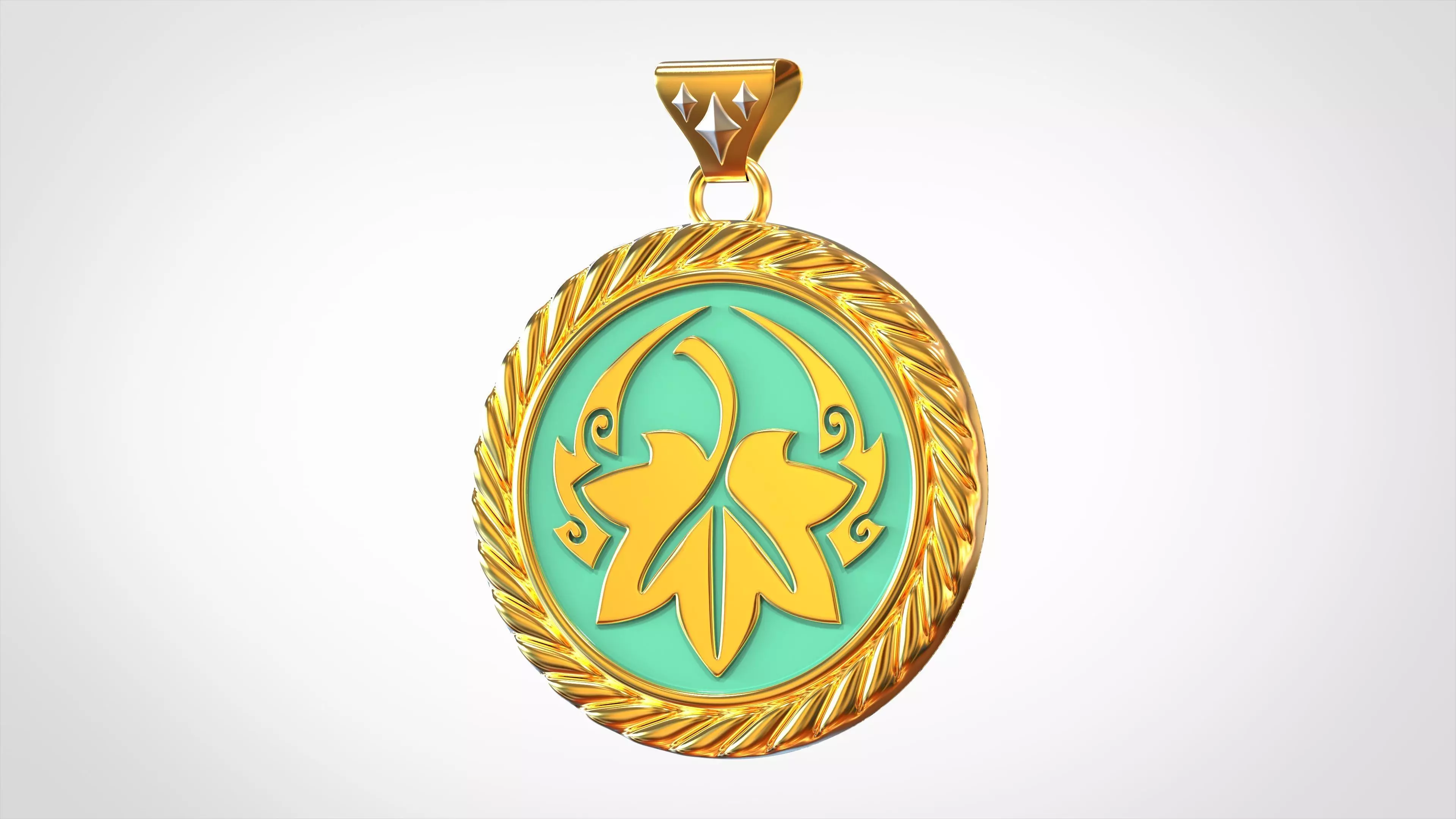 Acer Palmatum Pendant  3D print model_0