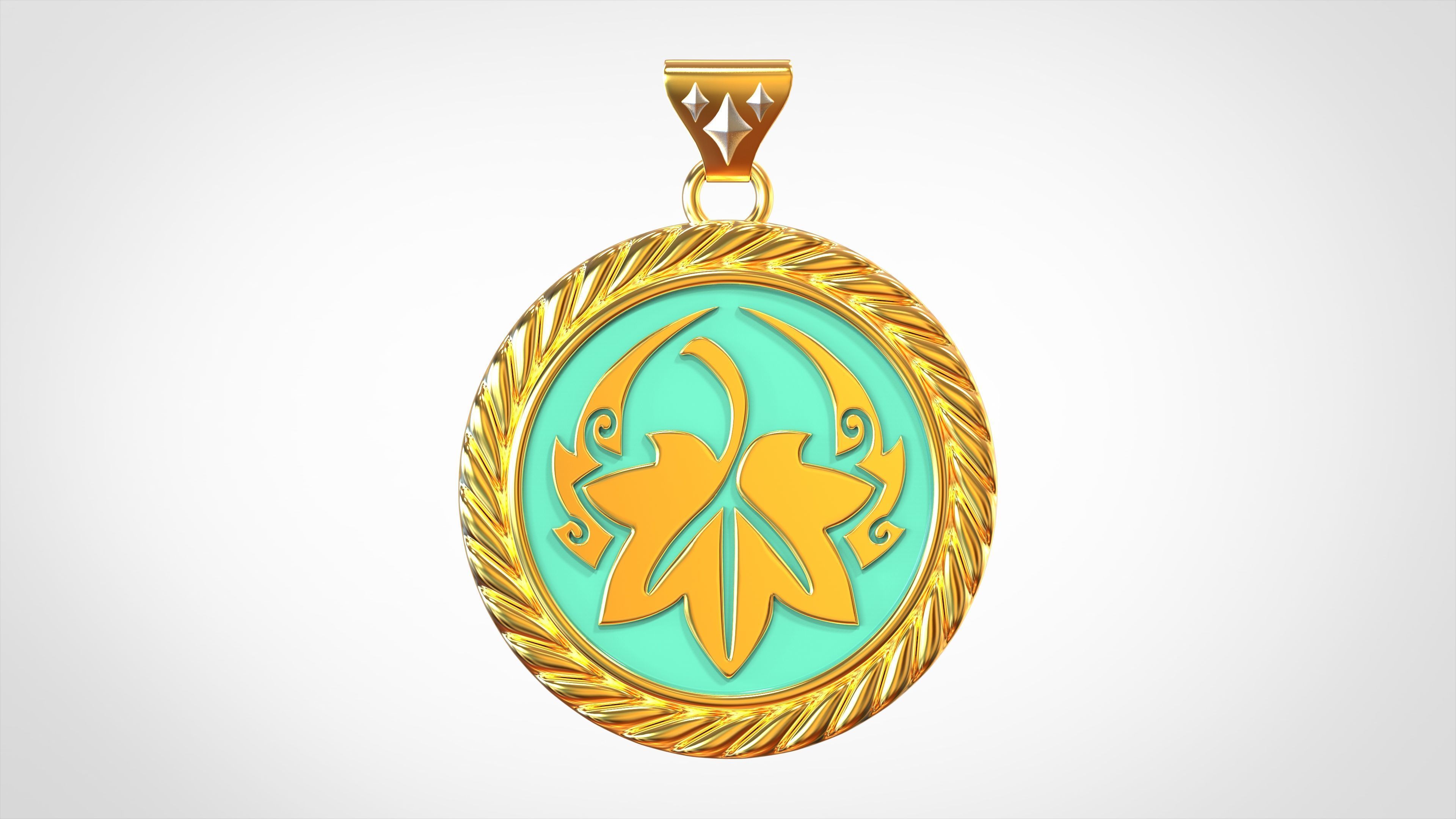 Acer Palmatum Pendant  3D print model_1