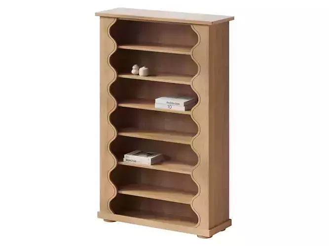 Katie Hodges Scalloped Bookcase