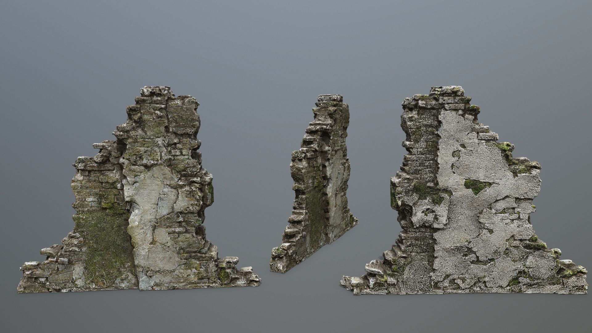 old ruins Low-poly 3D model_13