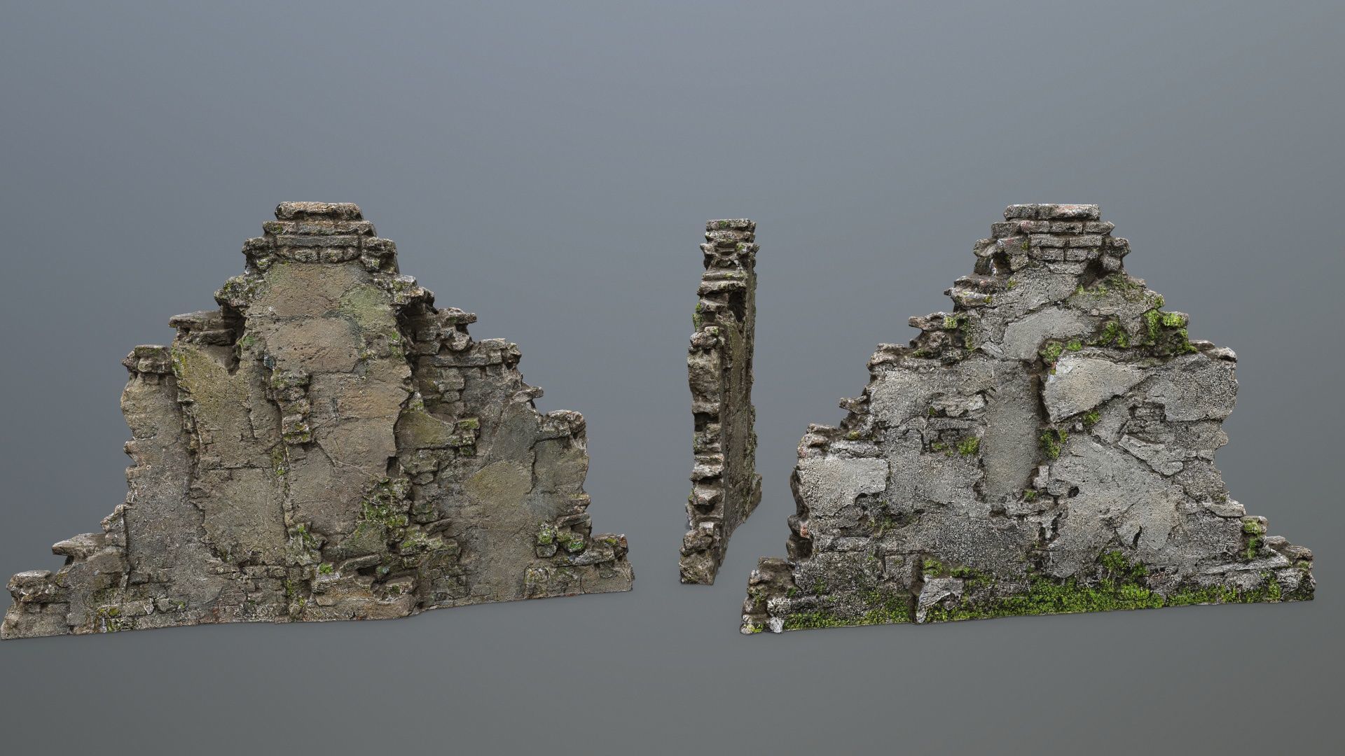old ruins Low-poly 3D model_12