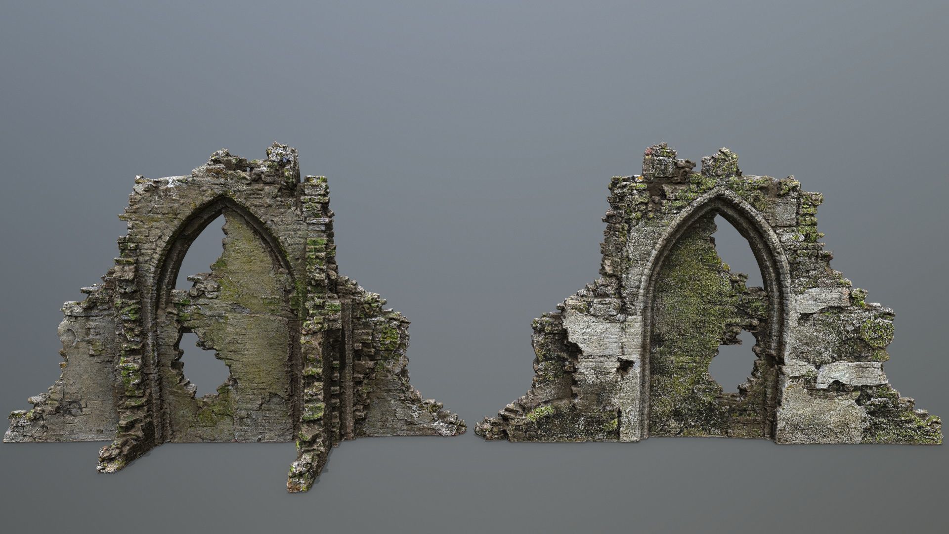 old ruins Low-poly 3D model_6