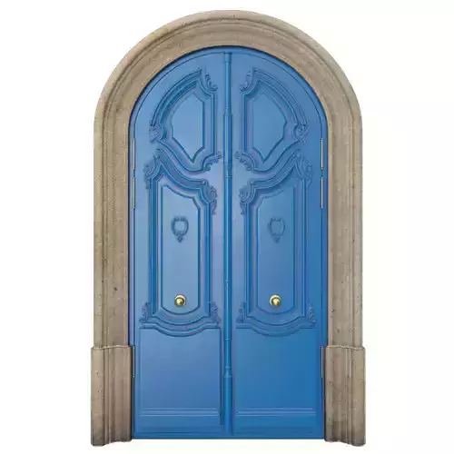 Entrance classic door 128