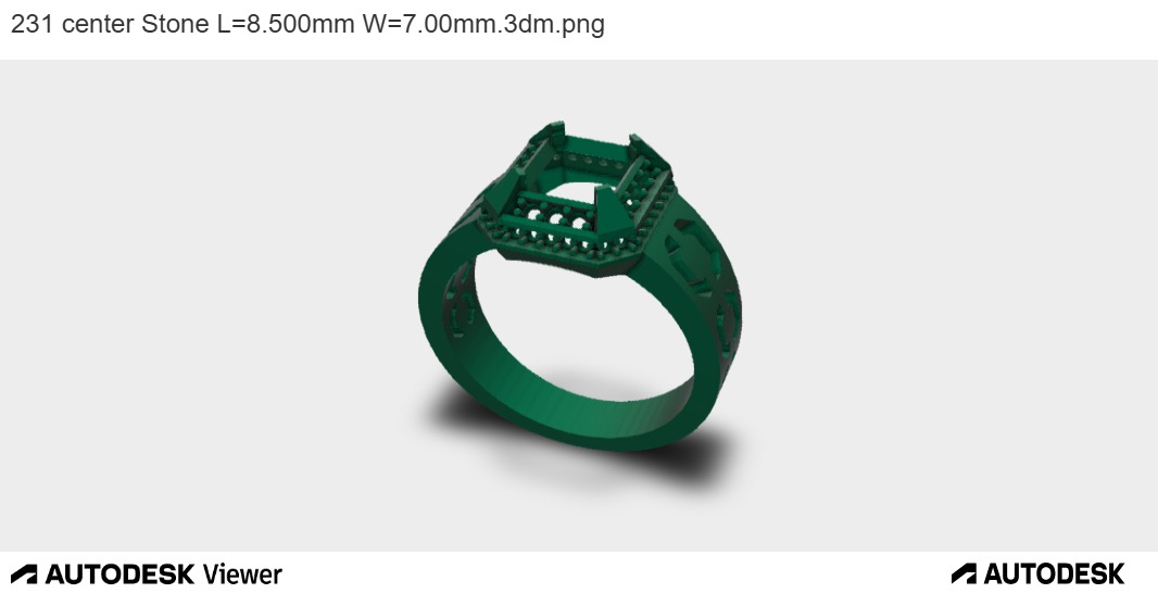 SOLITAIRE RING WITH A DECORATIVE BAND 3D print model_5