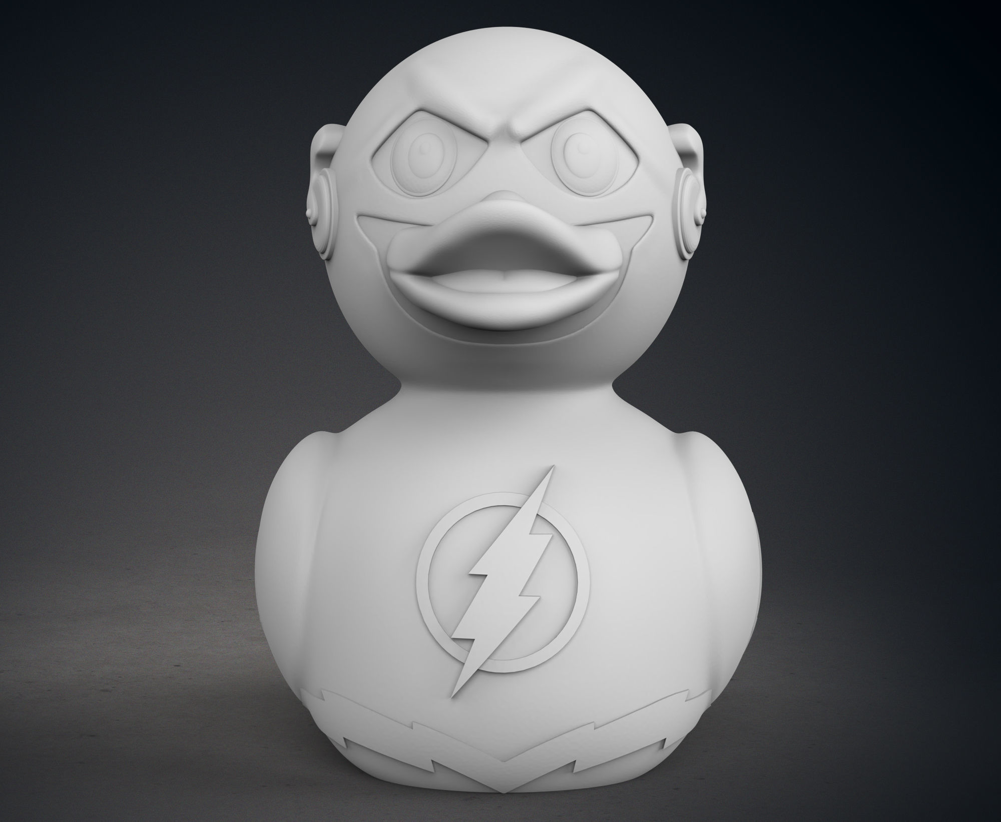 Cute The Flash Rubber Duck 3D print model_10