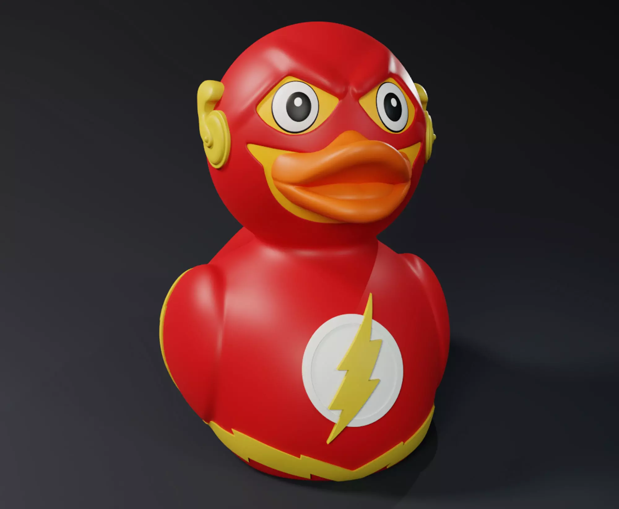 Cute The Flash Rubber Duck 3D print model_0