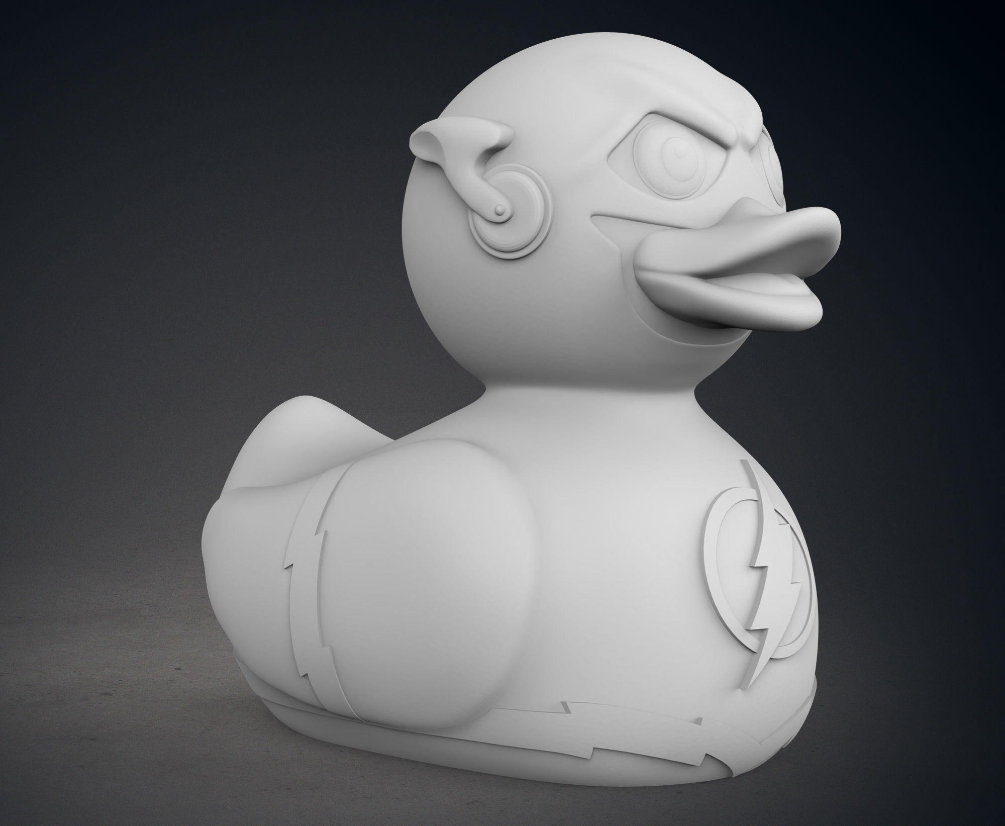 Cute The Flash Rubber Duck 3D print model_9