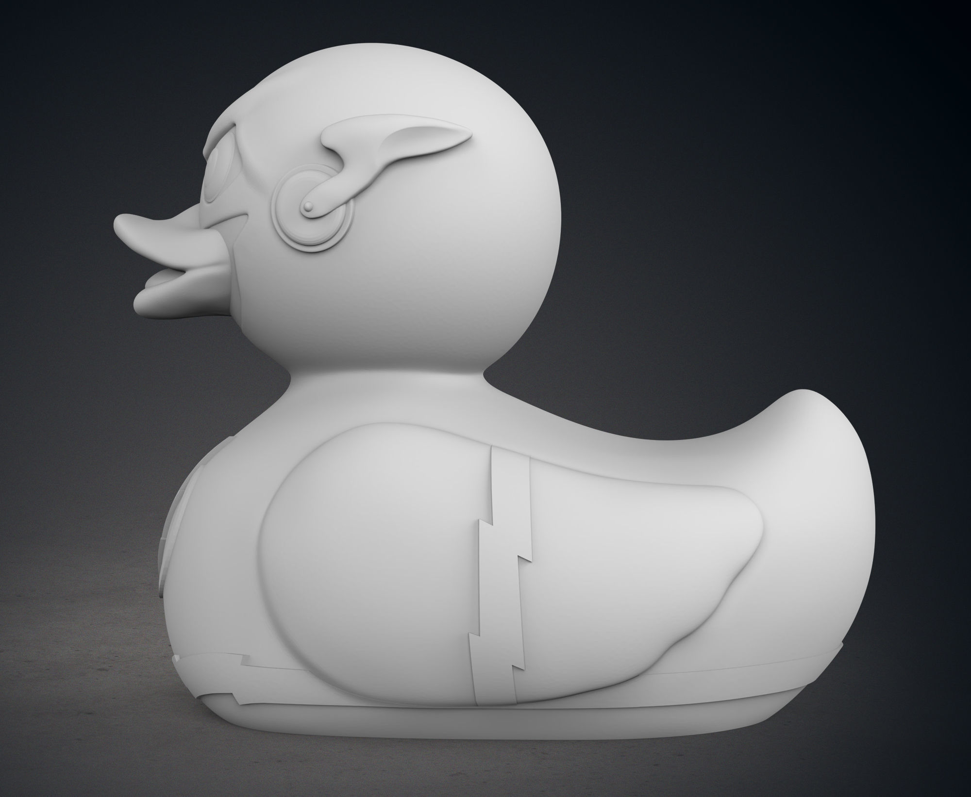 Cute The Flash Rubber Duck 3D print model_4