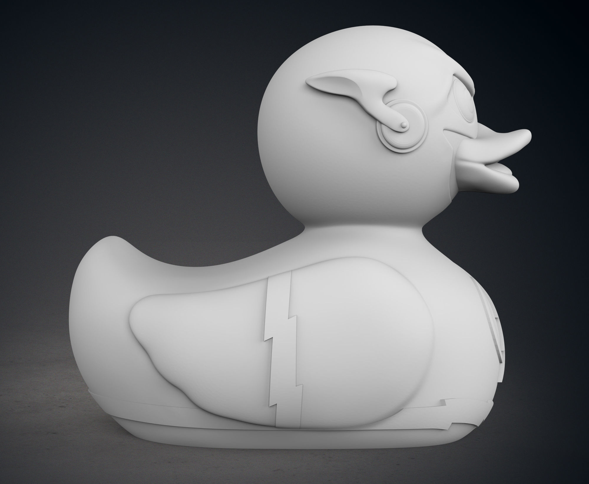 Cute The Flash Rubber Duck 3D print model_8