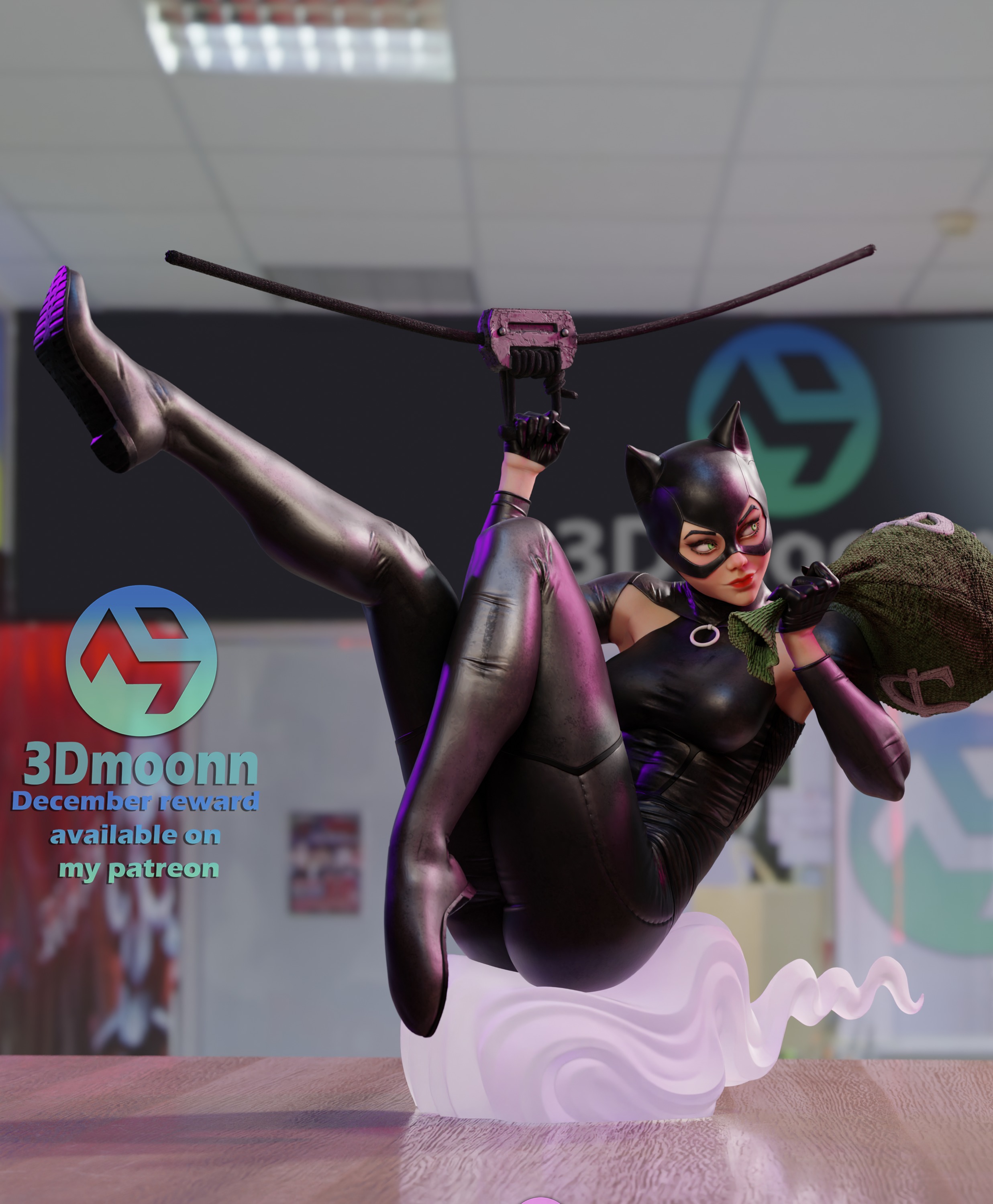 CatWoman - DC 3D print model_3