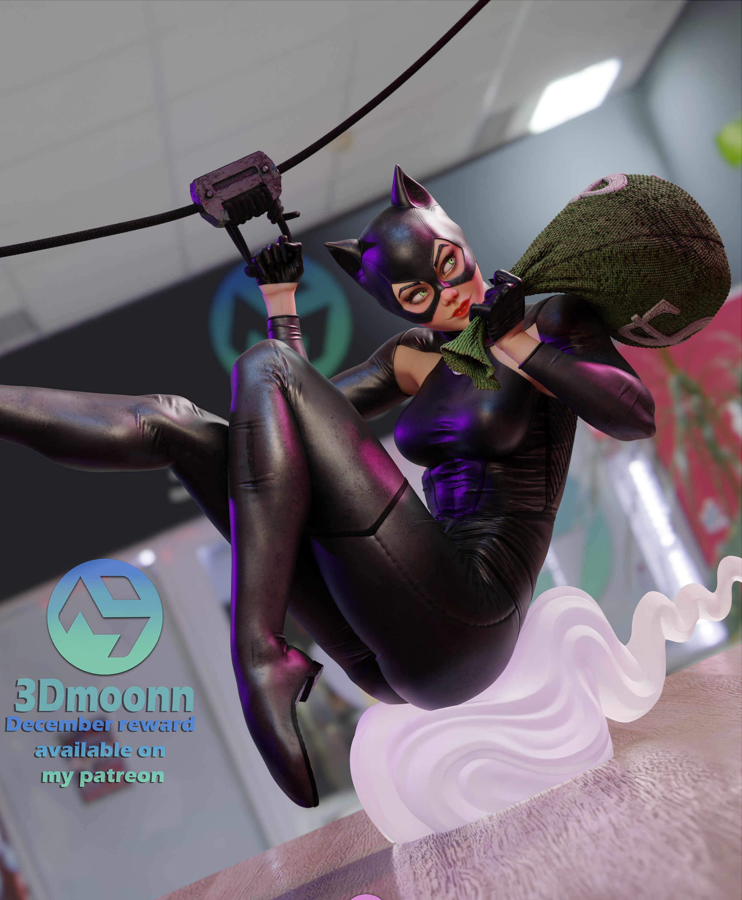 CatWoman - DC 3D print model_6
