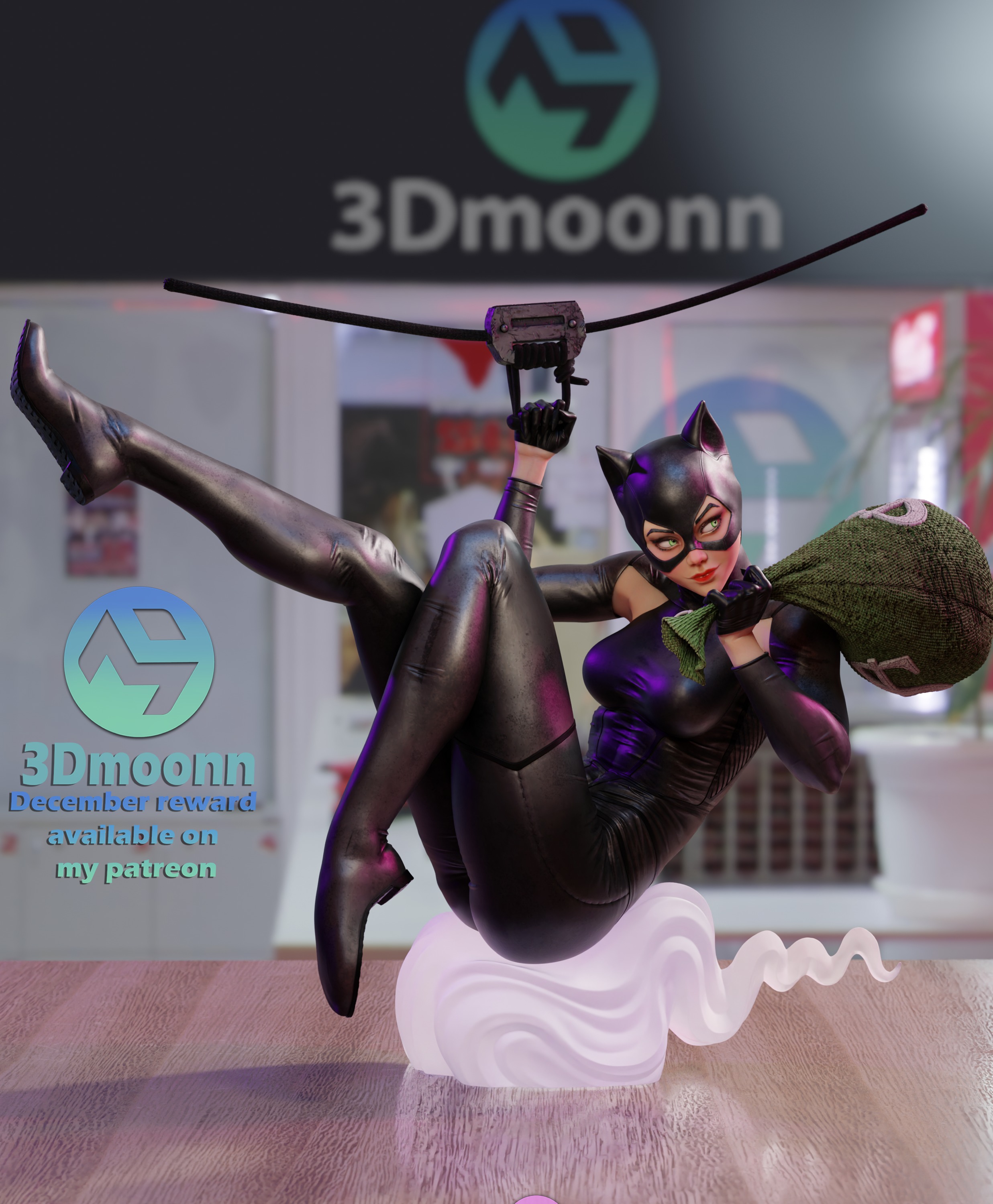 CatWoman - DC 3D print model_1