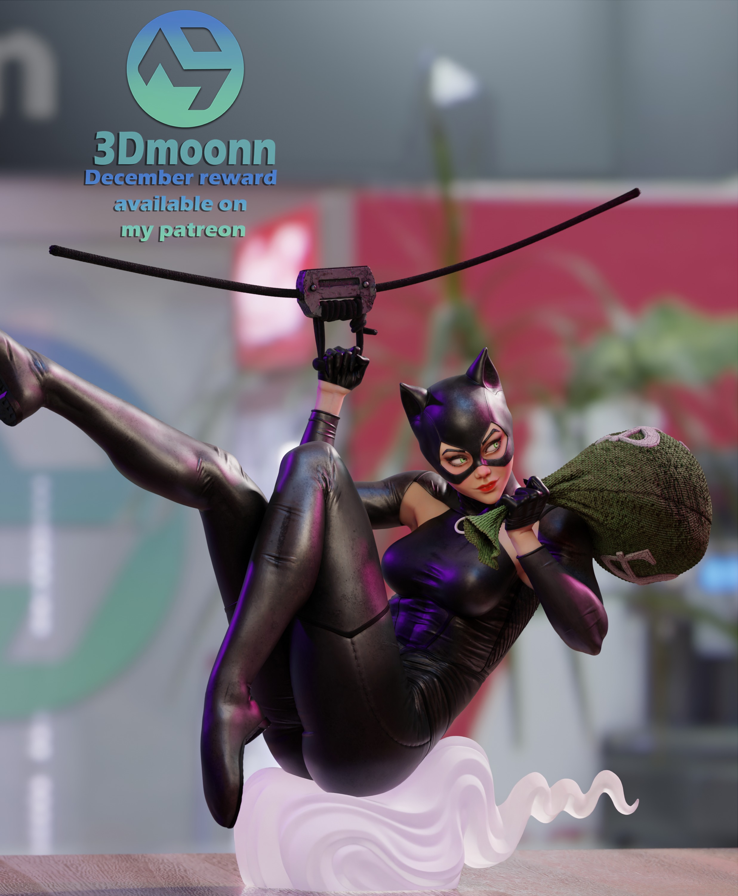 CatWoman - DC 3D print model_7