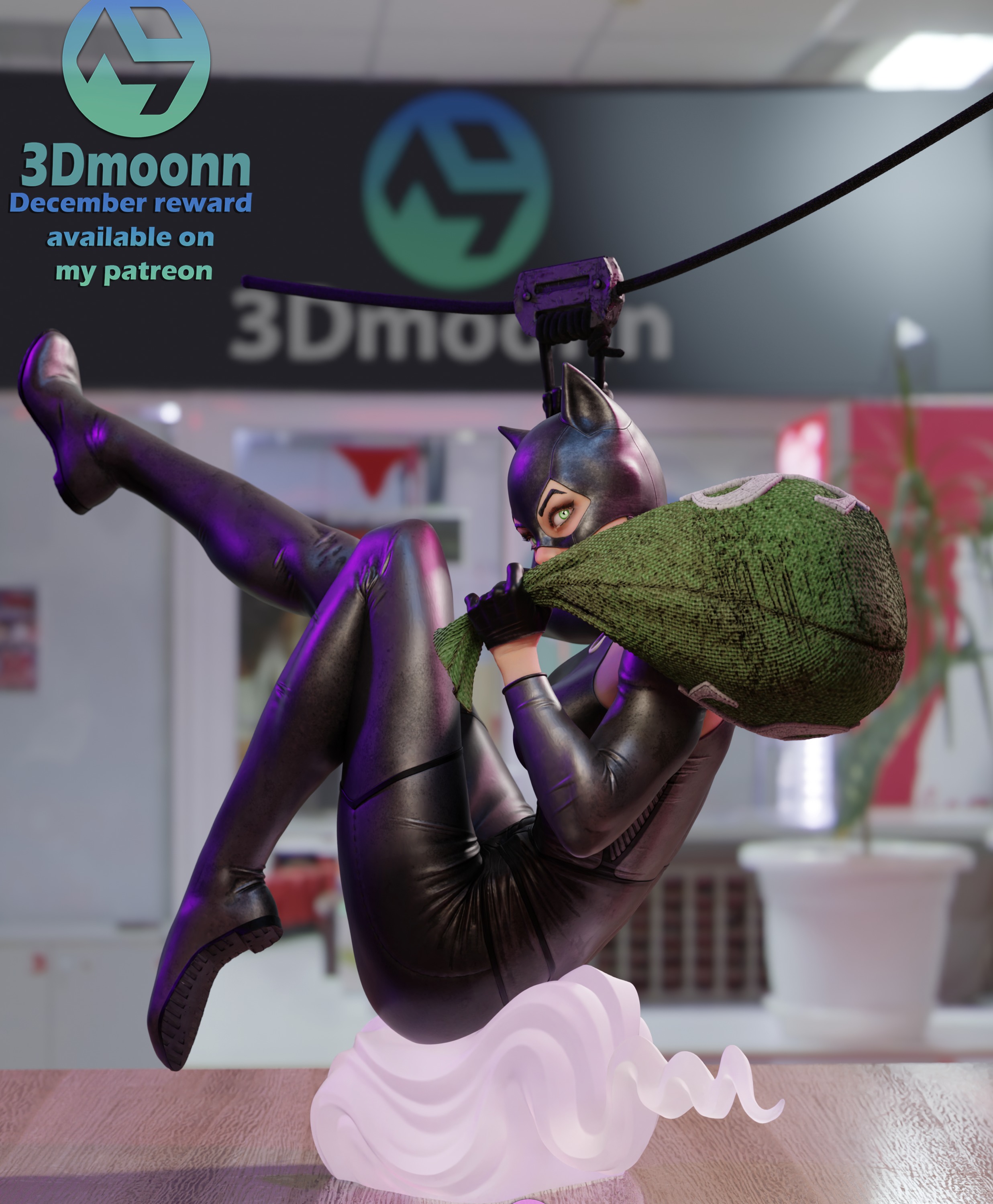 CatWoman - DC 3D print model_2