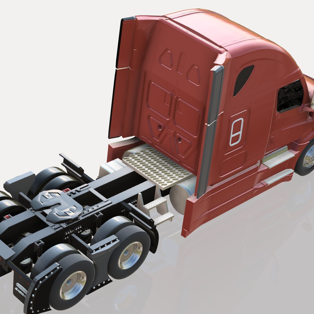 Cascadia Freightliner 3D print model_6