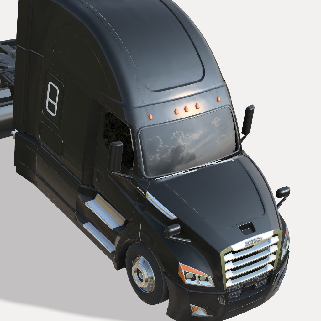 Cascadia Freightliner 3D print model_1