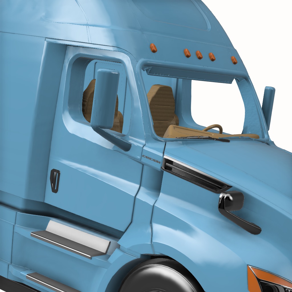 Cascadia Freightliner 3D print model_37