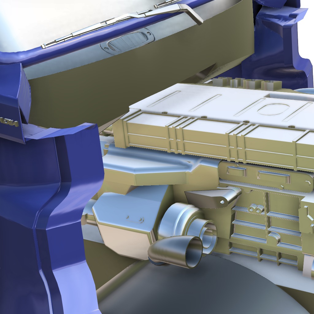 Cascadia Freightliner 3D print model_32