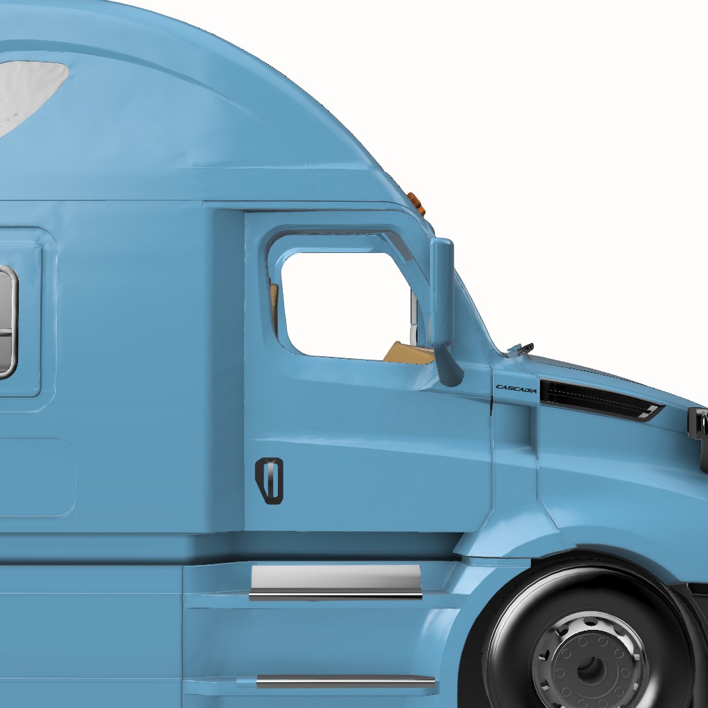 Cascadia Freightliner 3D print model_35