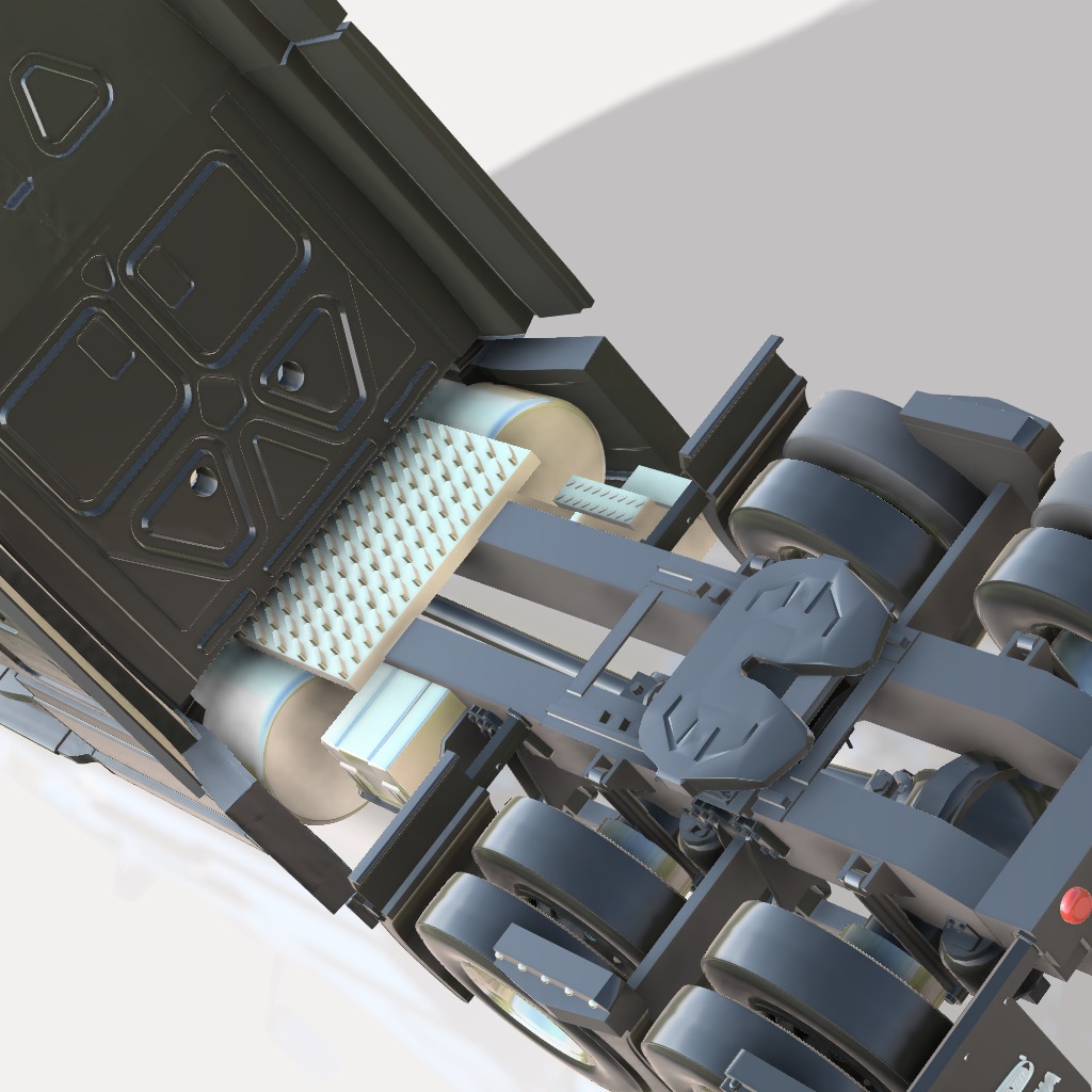 Cascadia Freightliner 3D print model_11
