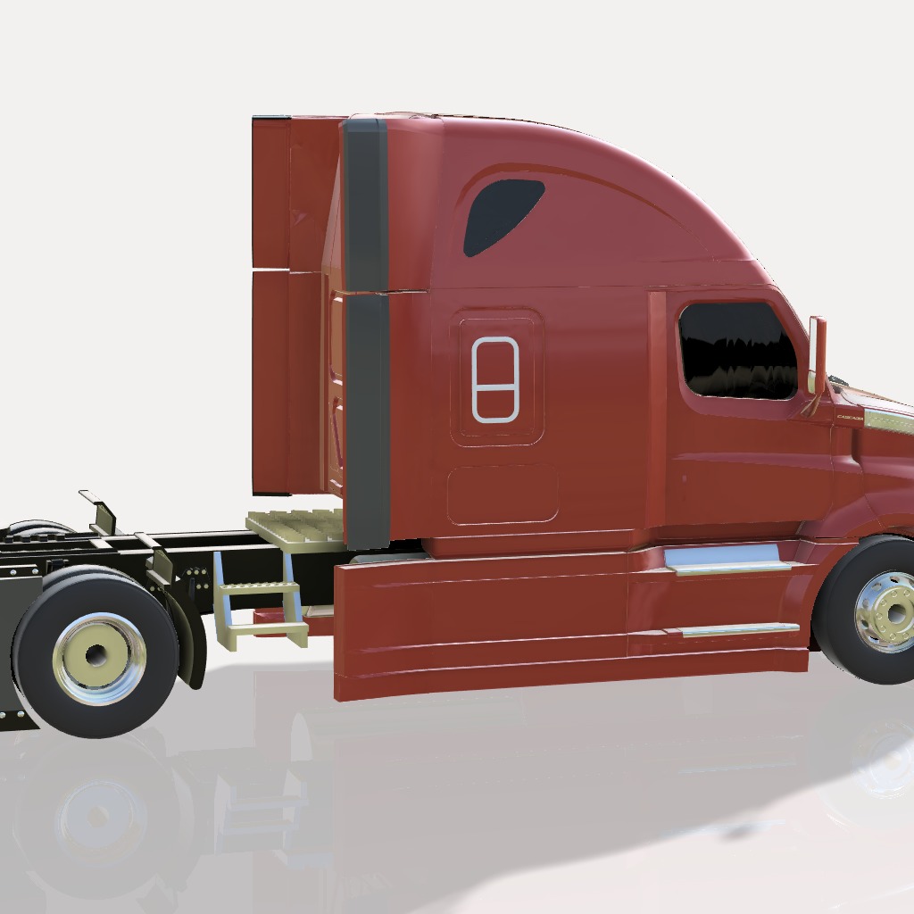 Cascadia Freightliner 3D print model_3