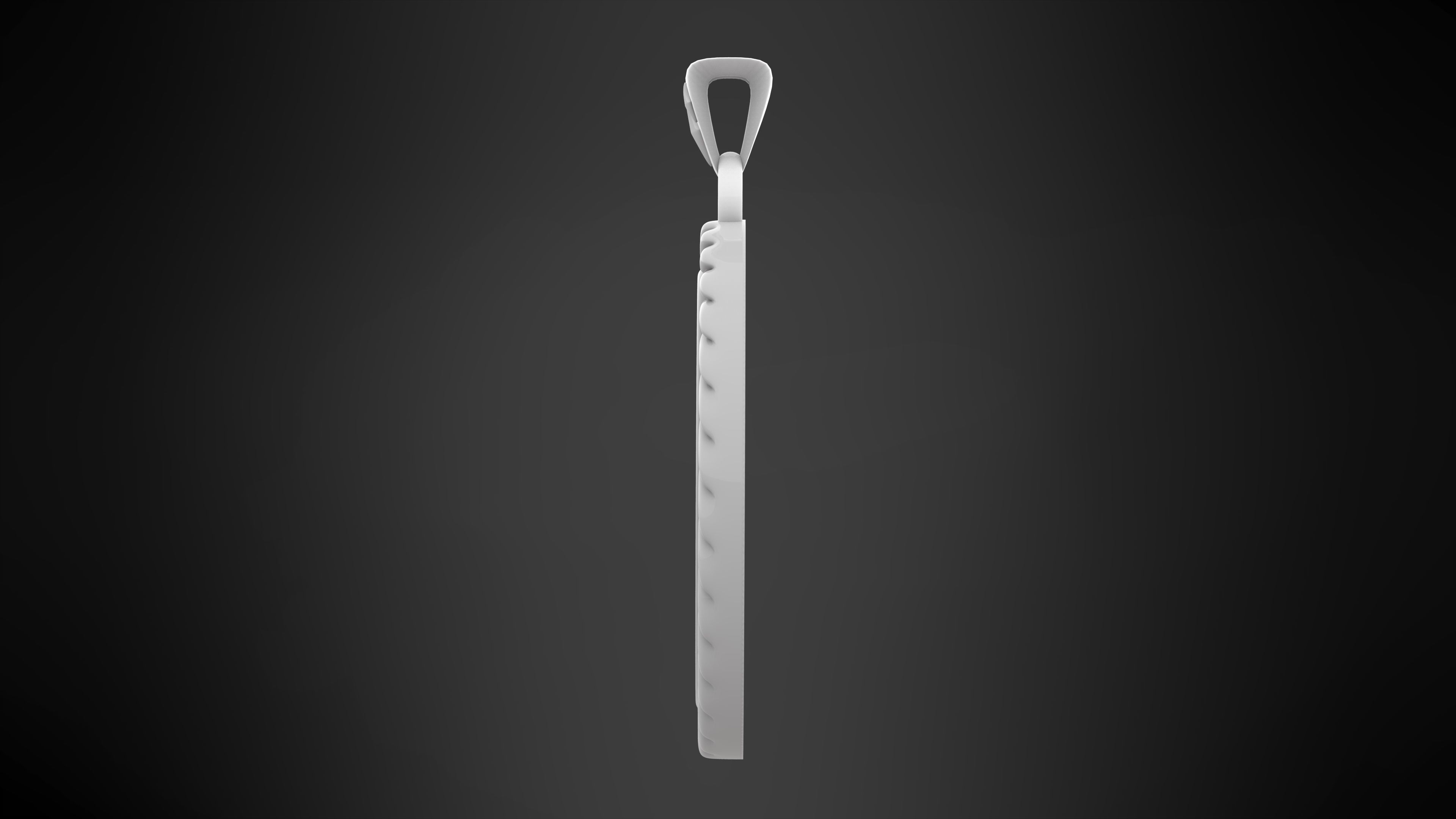 Canis Bellatoris Pendant 3D print model_6