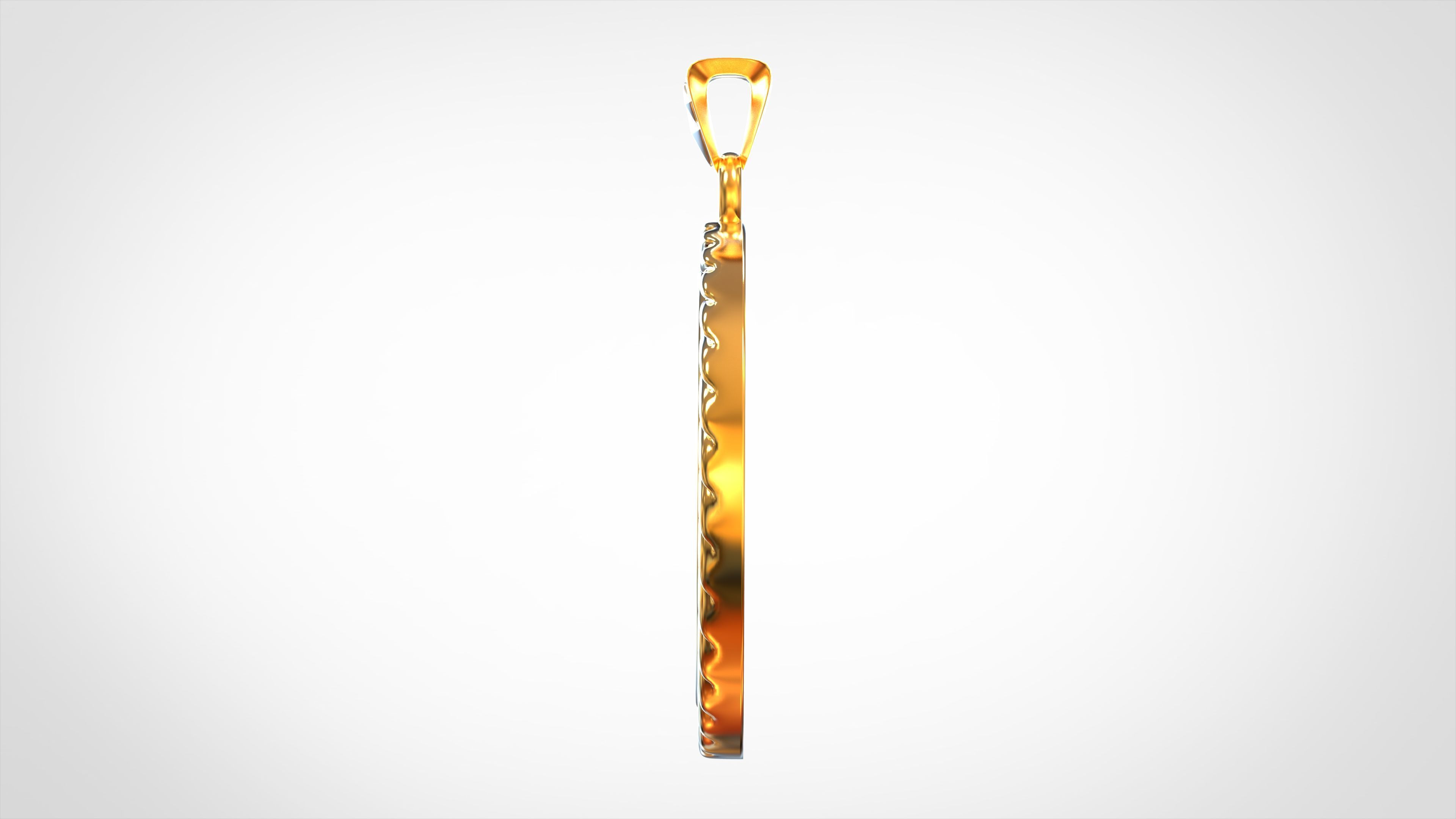 Canis Bellatoris Pendant 3D print model_2