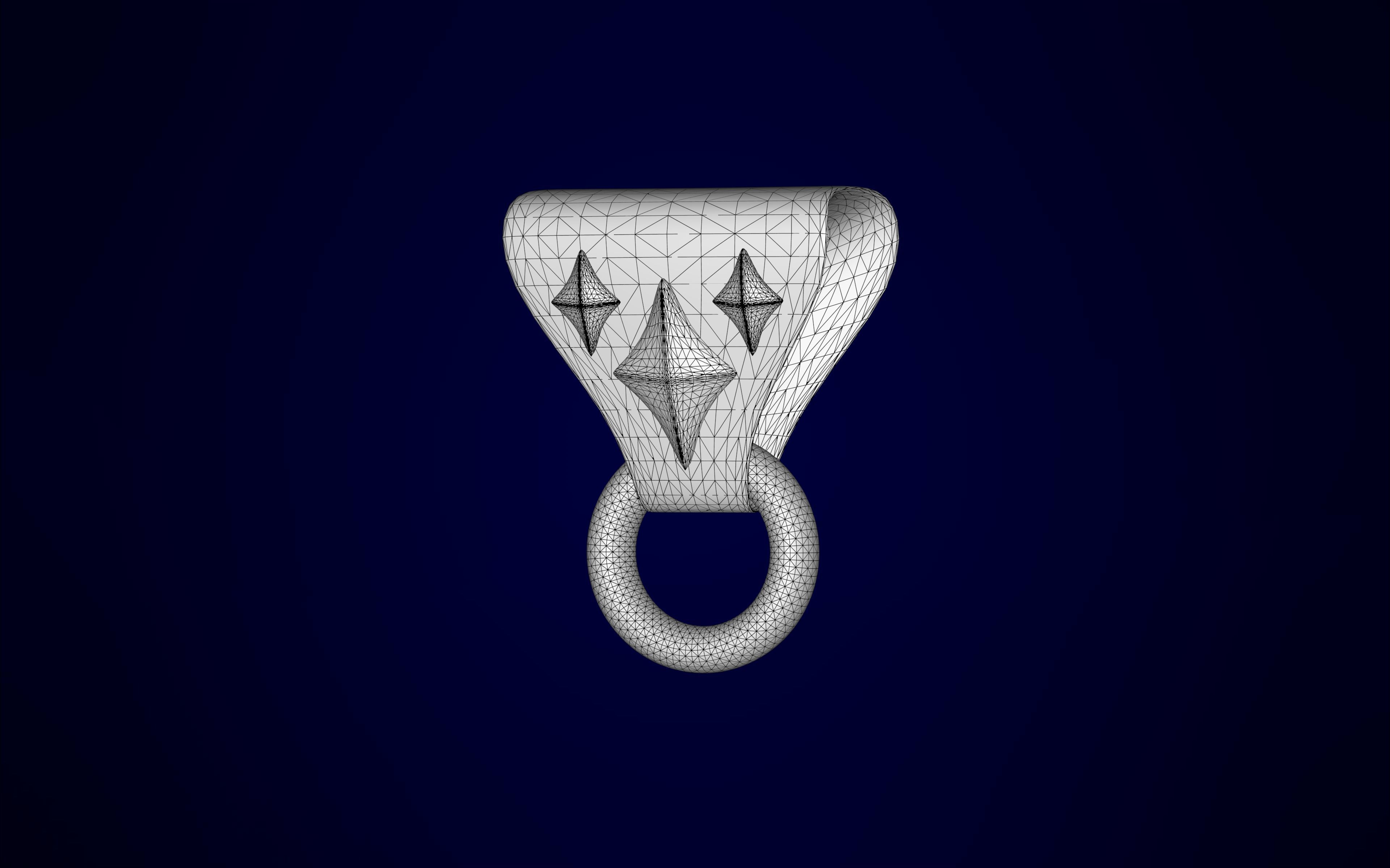 Canis Bellatoris Pendant 3D print model_10
